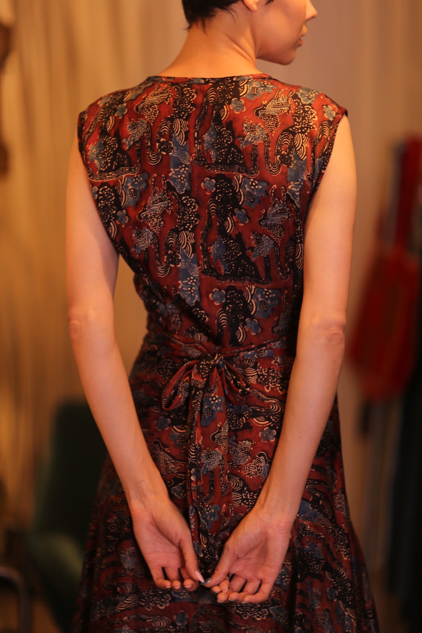 SILK WRAP DRESS GABRIELE PADA