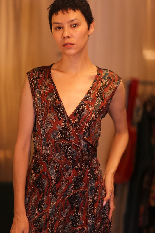 SILK WRAP DRESS GABRIELE PADA
