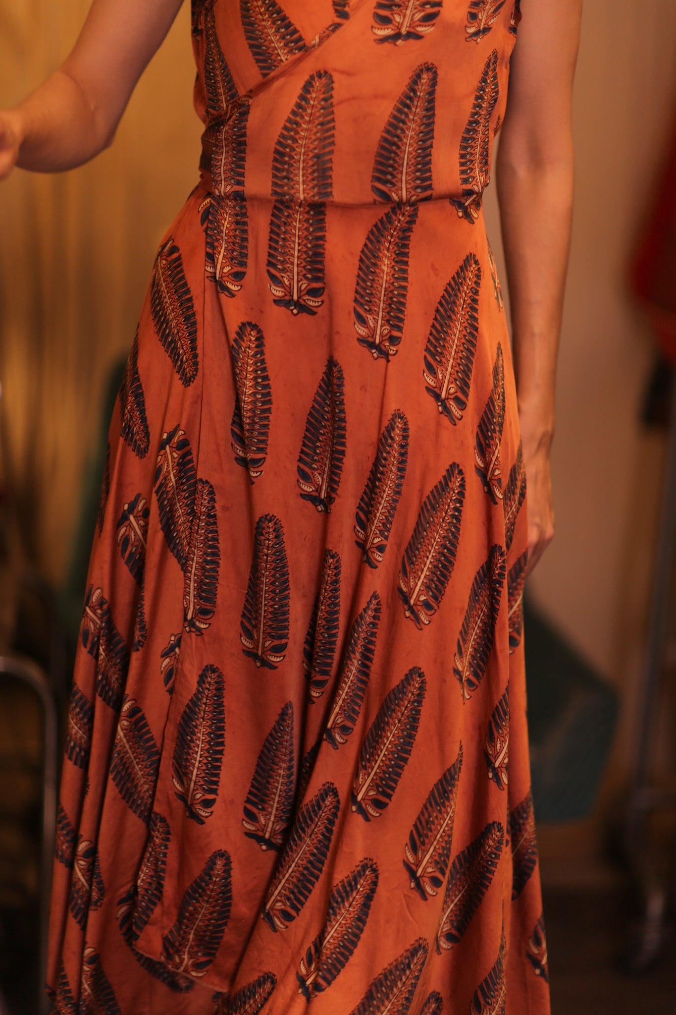 SILK WRAP DRESS GABRIELE PAN
