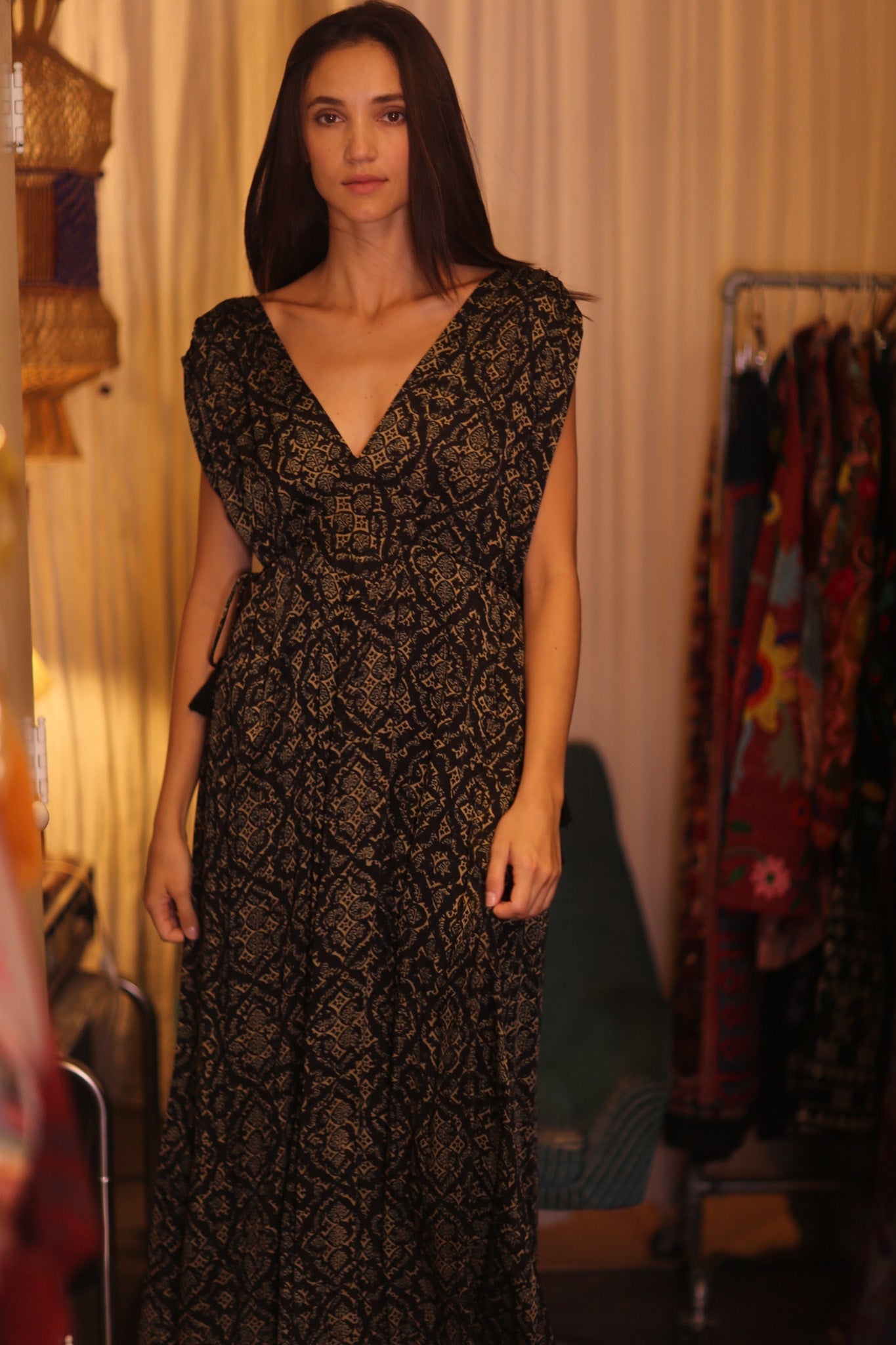 SILK DRESS VICTORIA BROWNY