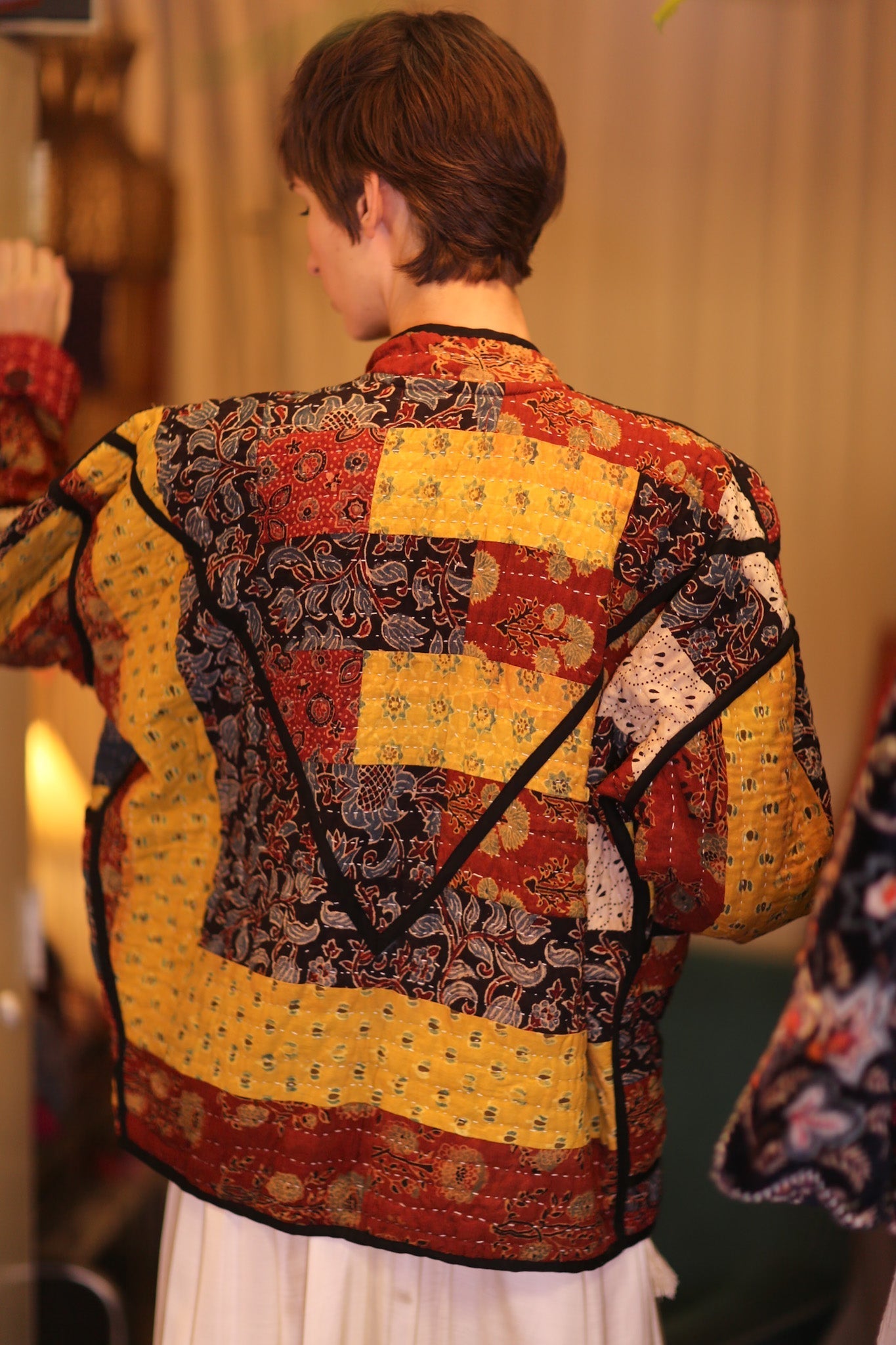 KANTHA JACKET PATCHWORK PATTERN AUTUMN