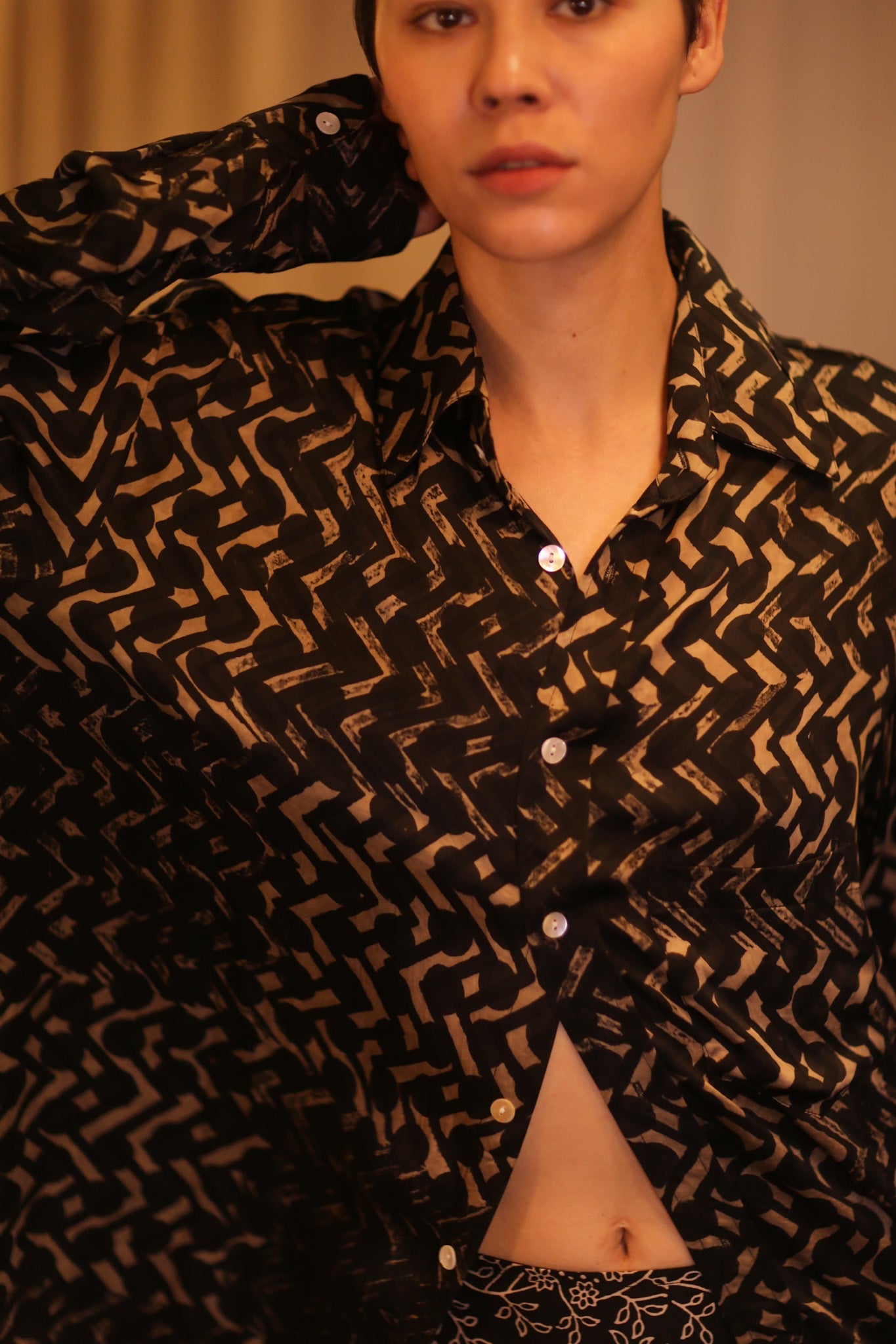 SILK BOYFRIEND SHIRT BILLIE NET
