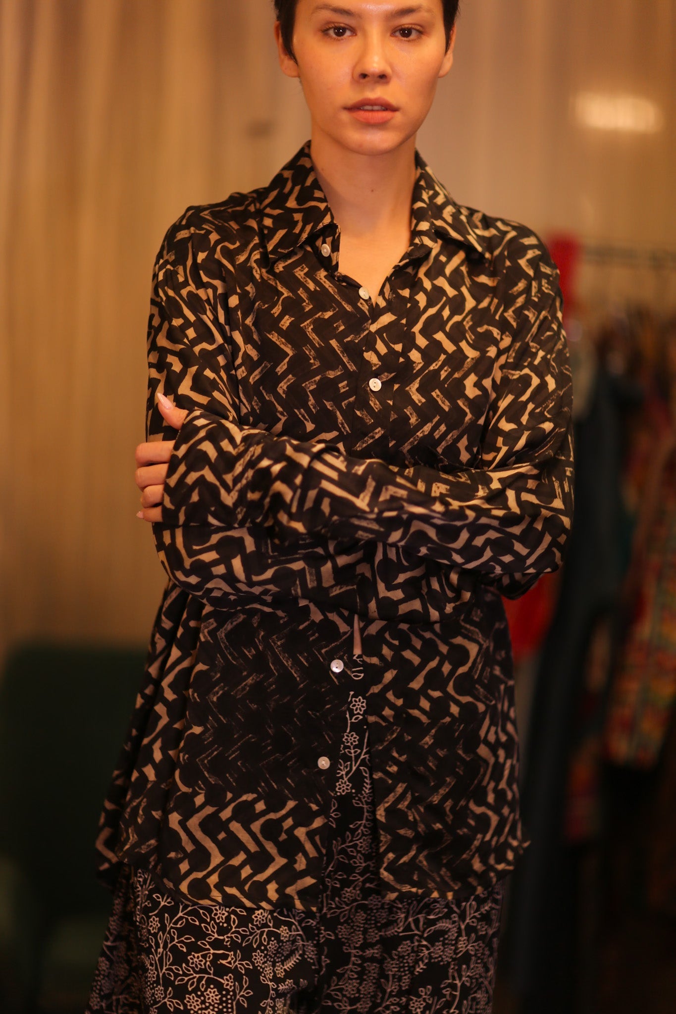 SILK BOYFRIEND SHIRT BILLIE NET
