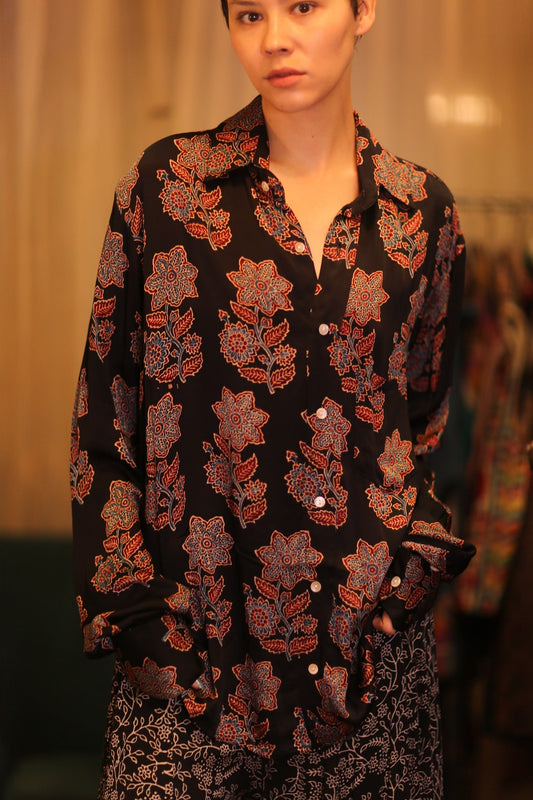 SILK BOYFRIEND SHIRT BILLIE LATPAN