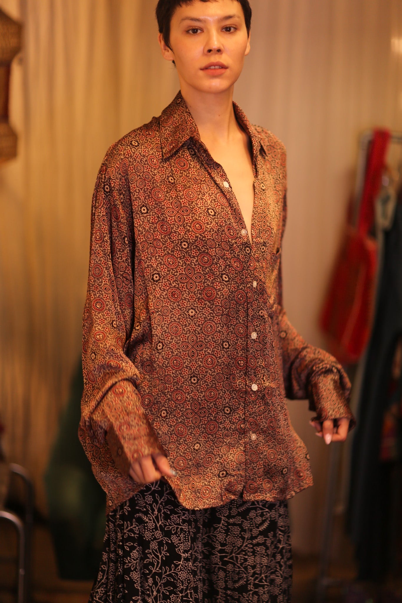 SILK BOYFRIEND SHIRT BILLIE SETKYAR