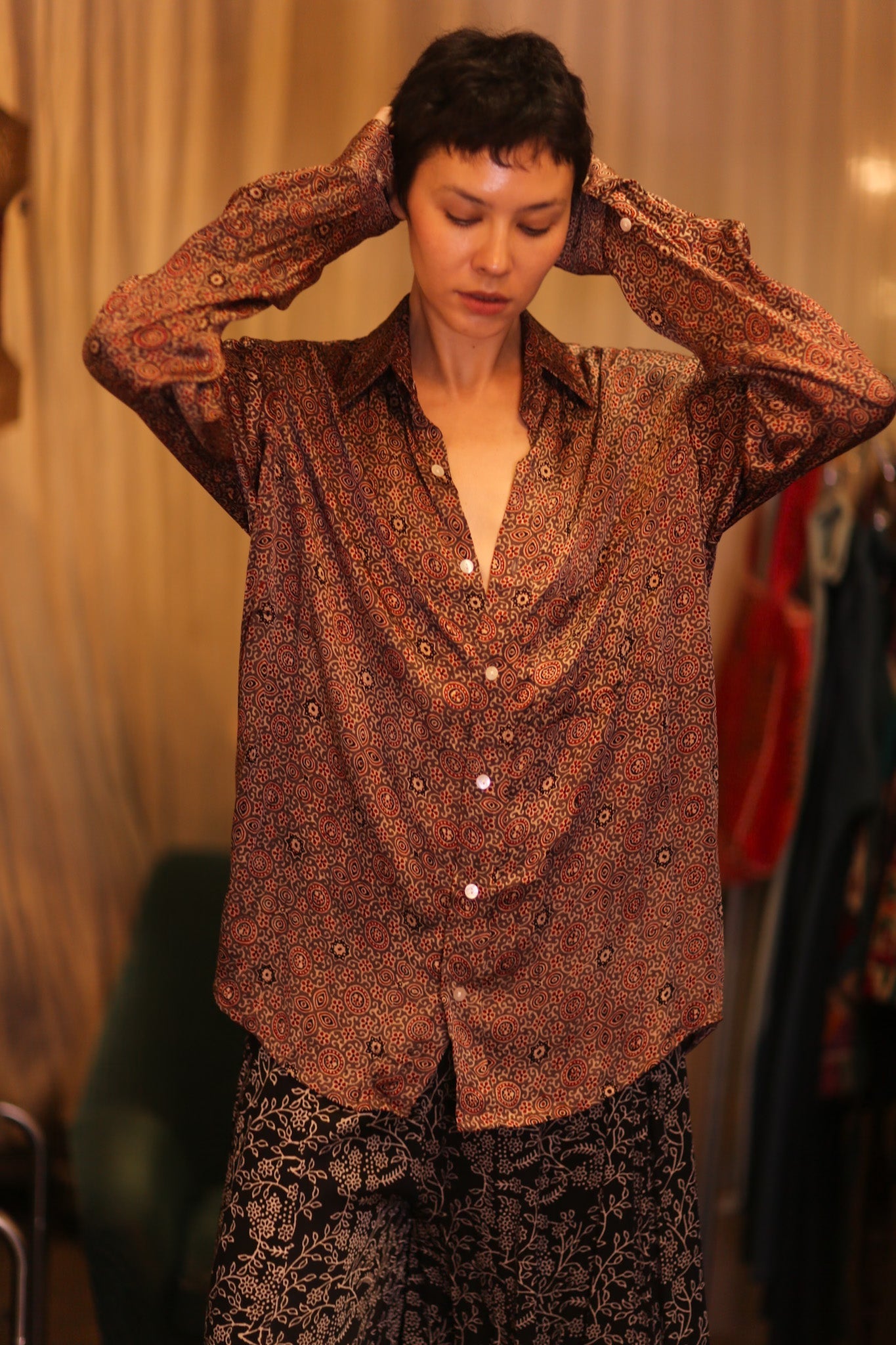 SILK BOYFRIEND SHIRT BILLIE SETKYAR