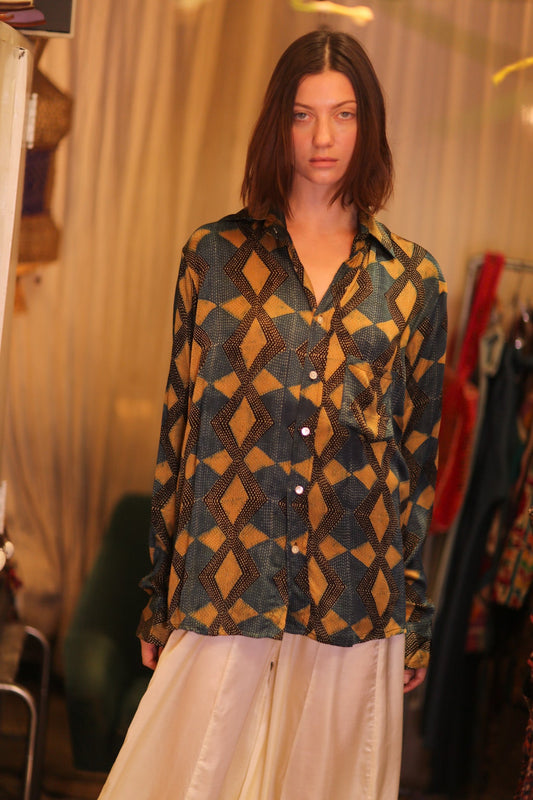 SILK BOYFRIEND SHIRT BILLIE SANWIN