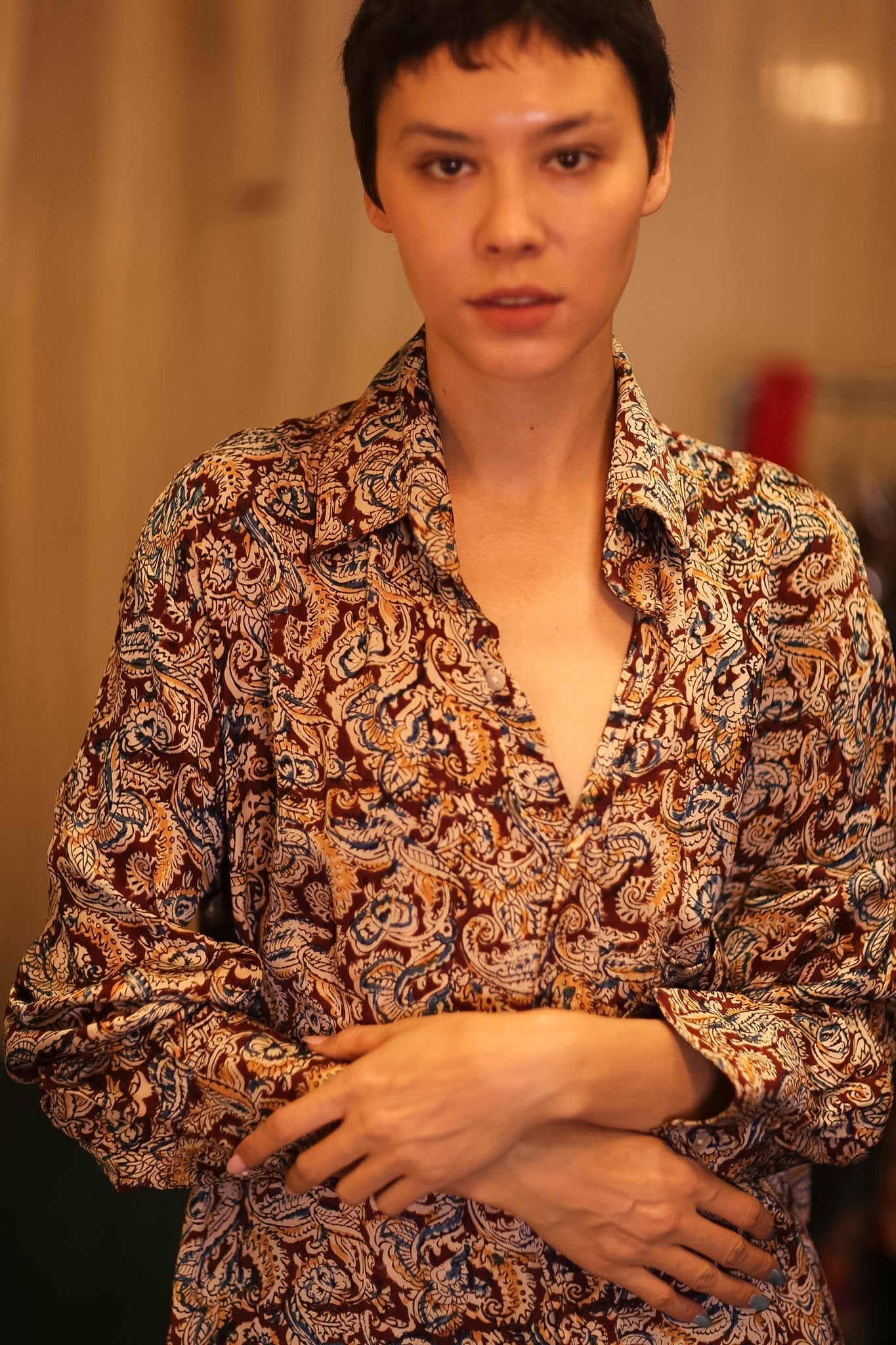 SILK BOYFRIEND BILLIE SHIRT PARTATE