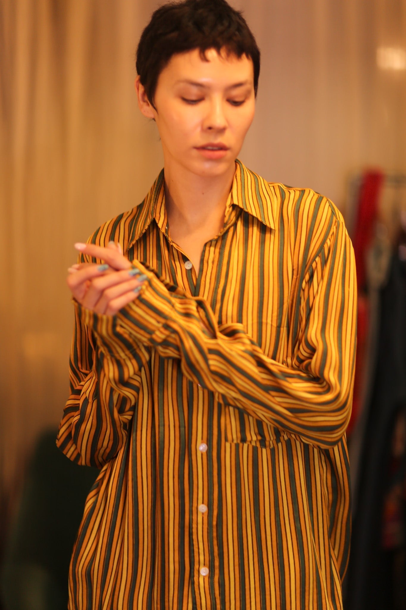SILK BOYFRIEND SHIRT BILLIE WARSIN