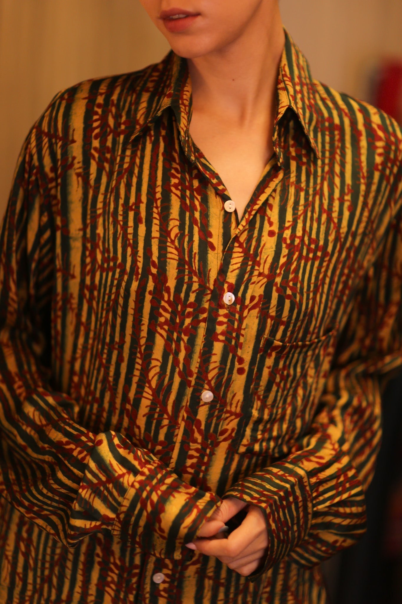 SILK BOYFRIEND SHIRT BILLIE BAMREST