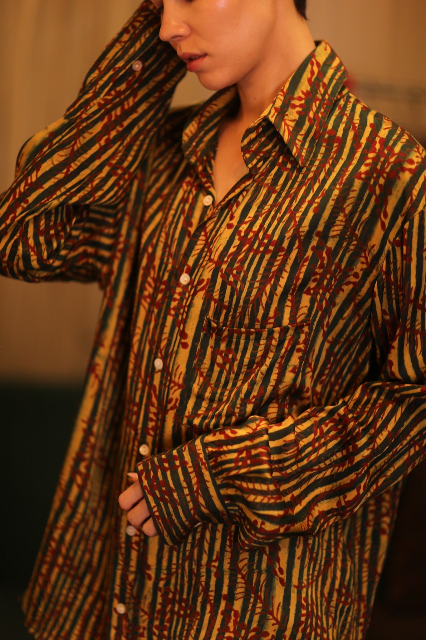 SILK BOYFRIEND SHIRT BILLIE BAMREST