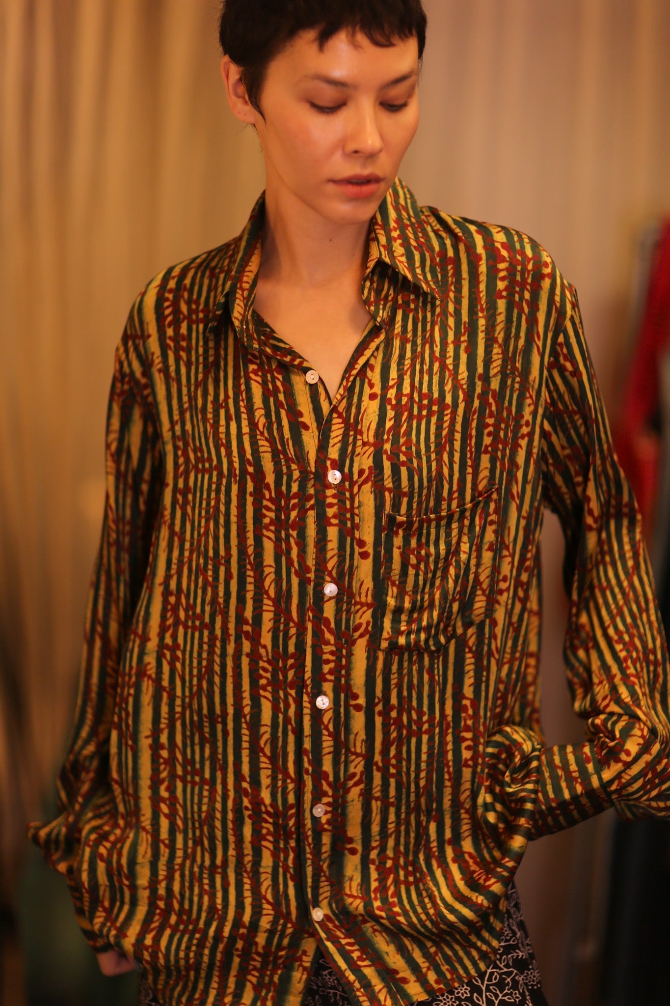SILK BOYFRIEND SHIRT BILLIE BAMREST