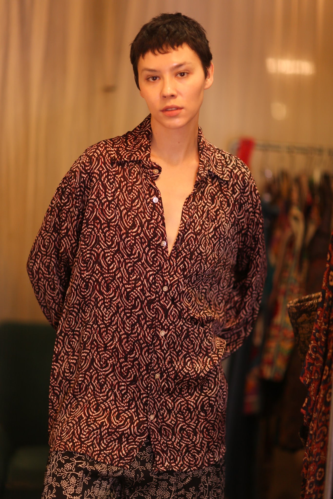 SILK BOYFRIEND SHIRTBILLIE NINI