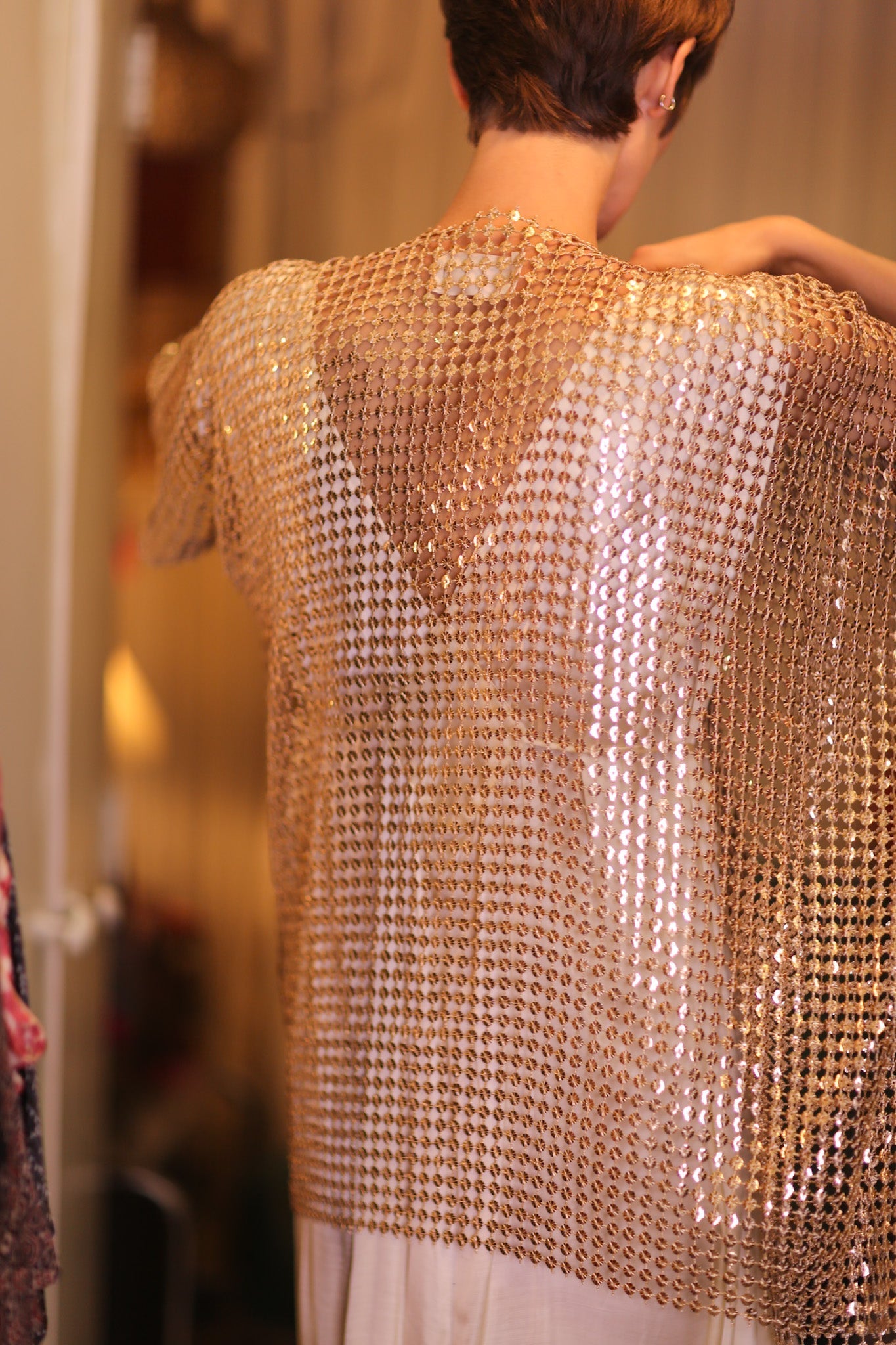 COTTON SHORT KIMONO GLOW