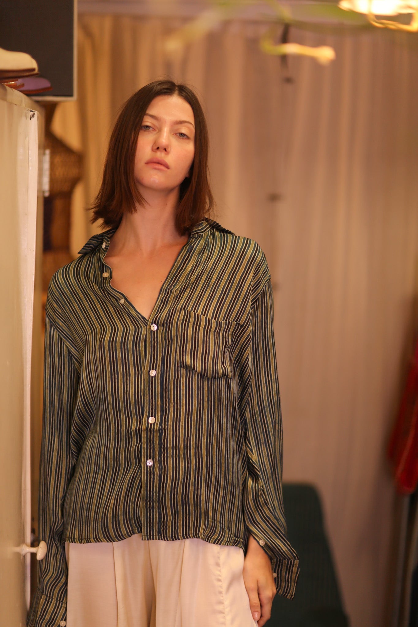 SILK BOYFRIEND SHIRT BILLIE SEINKYAR