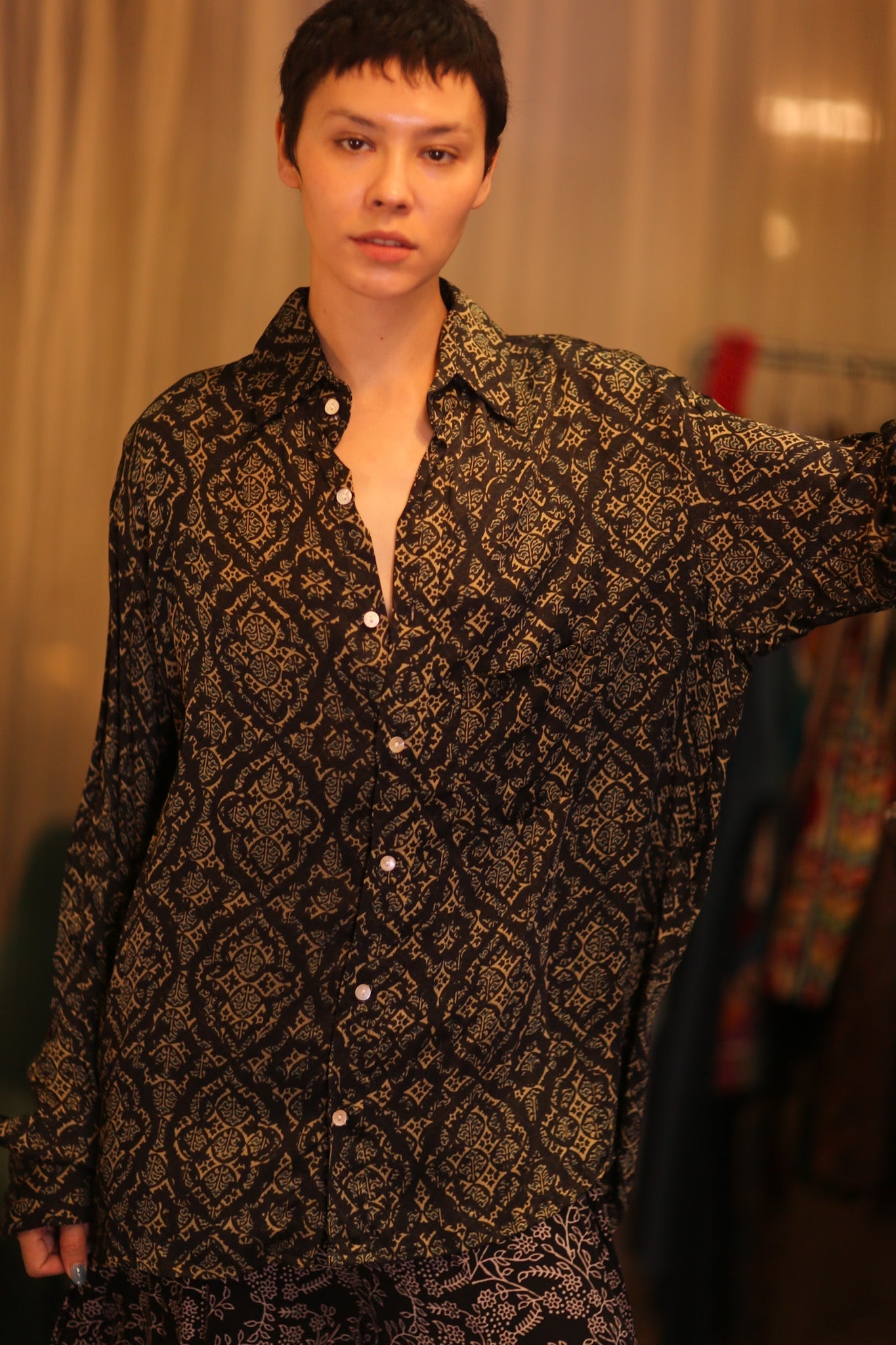 SILK BOYFRIEND SHIRT BILLIE KANOTE