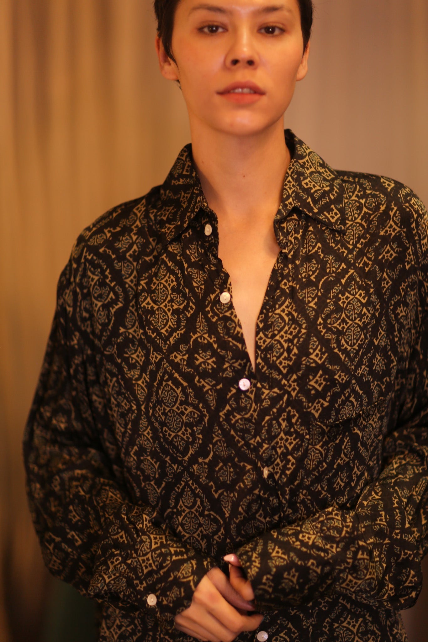 SILK BOYFRIEND SHIRT BILLIE KANOTE