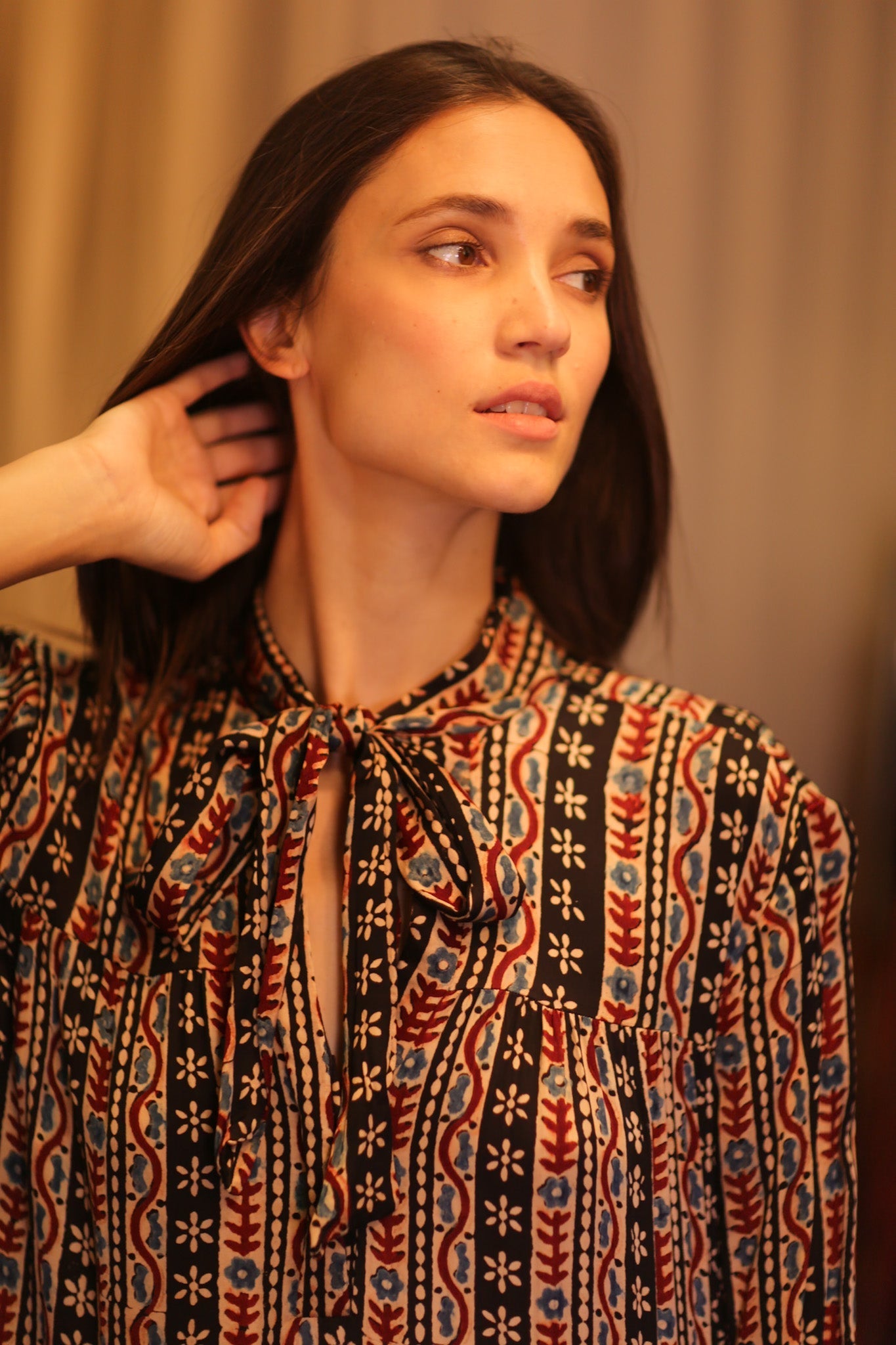 SILK MAXI BUTTONED DRESS LOA MADELYN