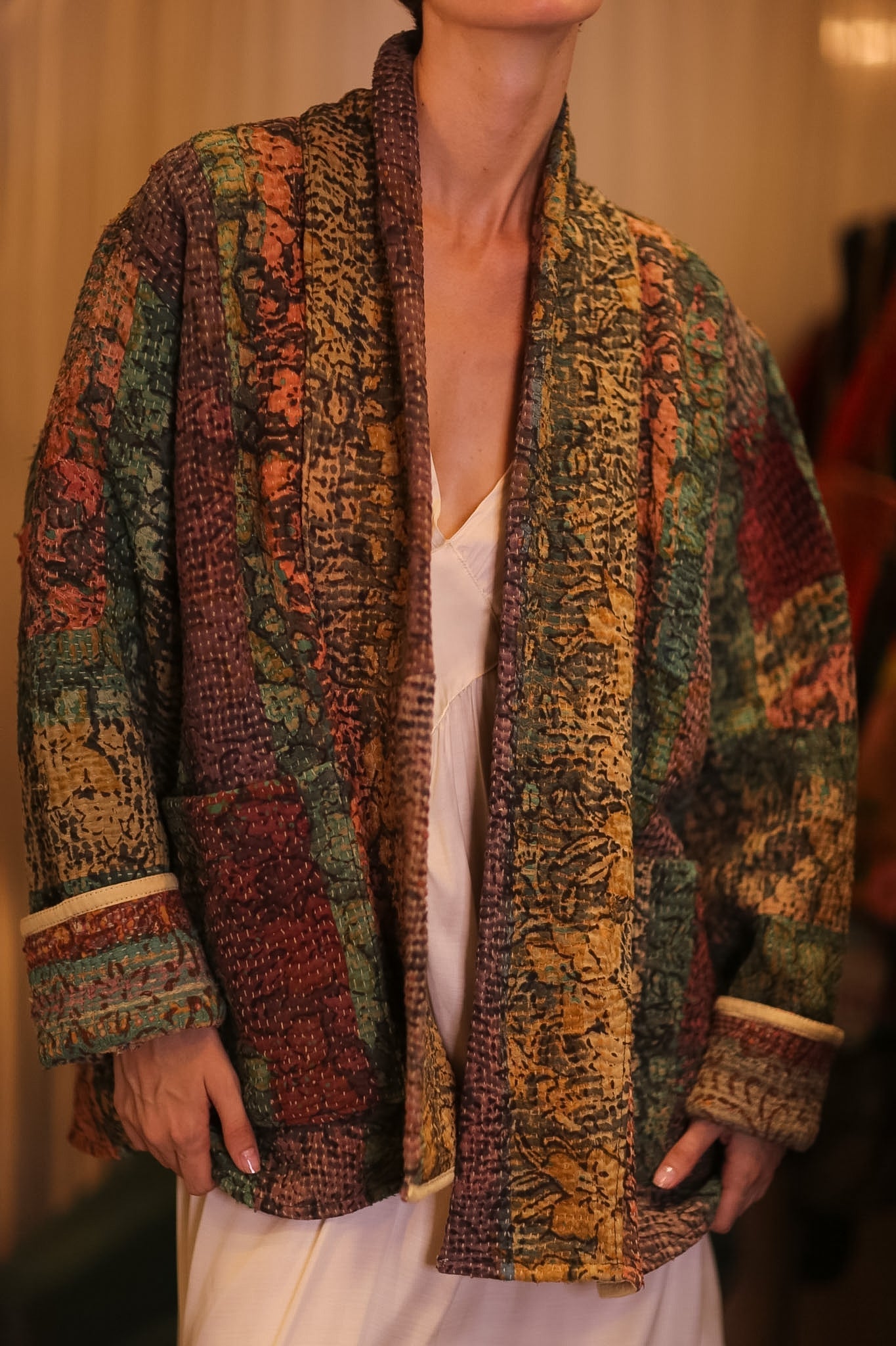 BRIGHT AND WARM KANTHA JACKET MYIAT