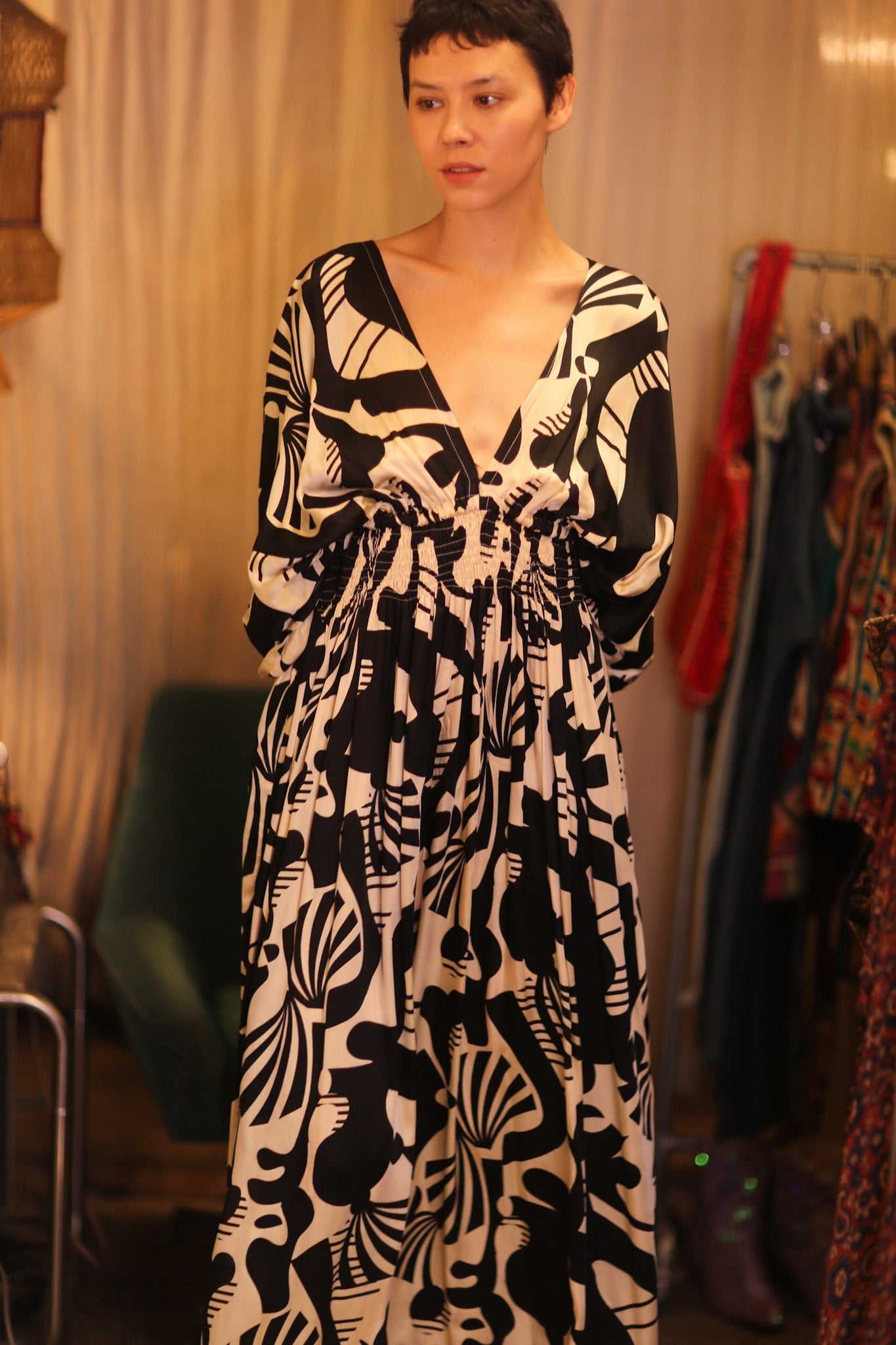 ZURI SILK DRESS MAR