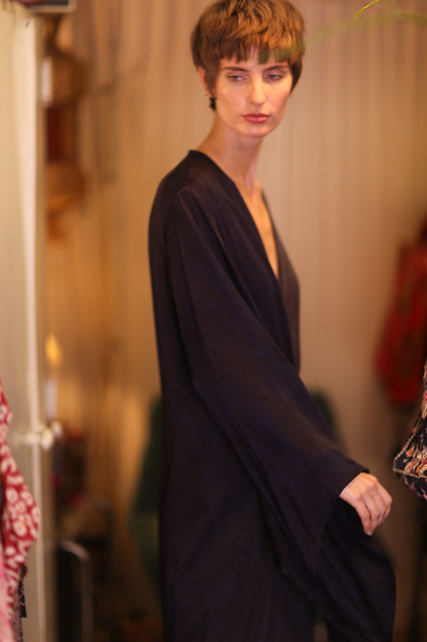 SILK WING KIMONO PINA NOIRA