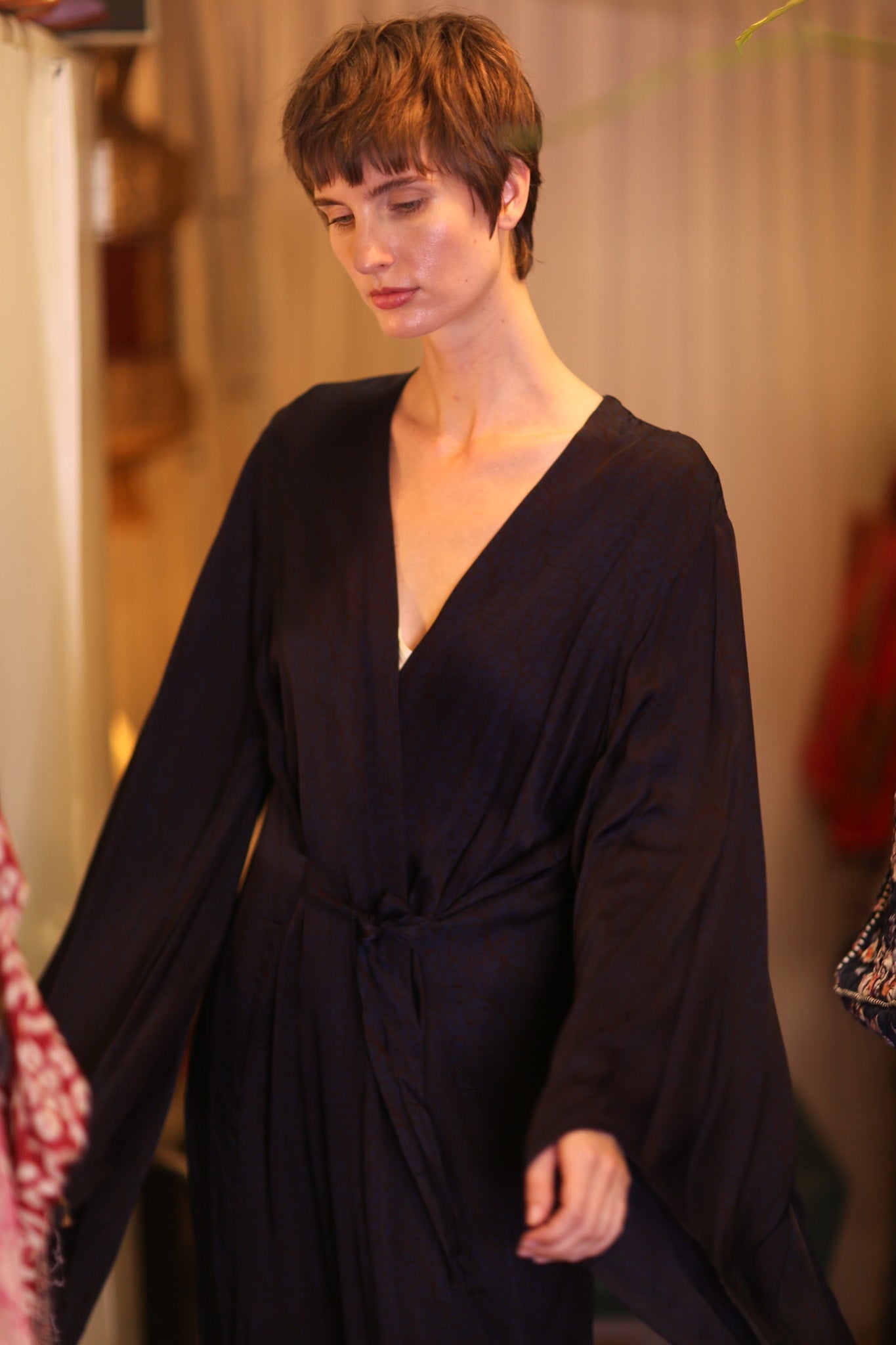 SILK WING KIMONO PINA NOIRA