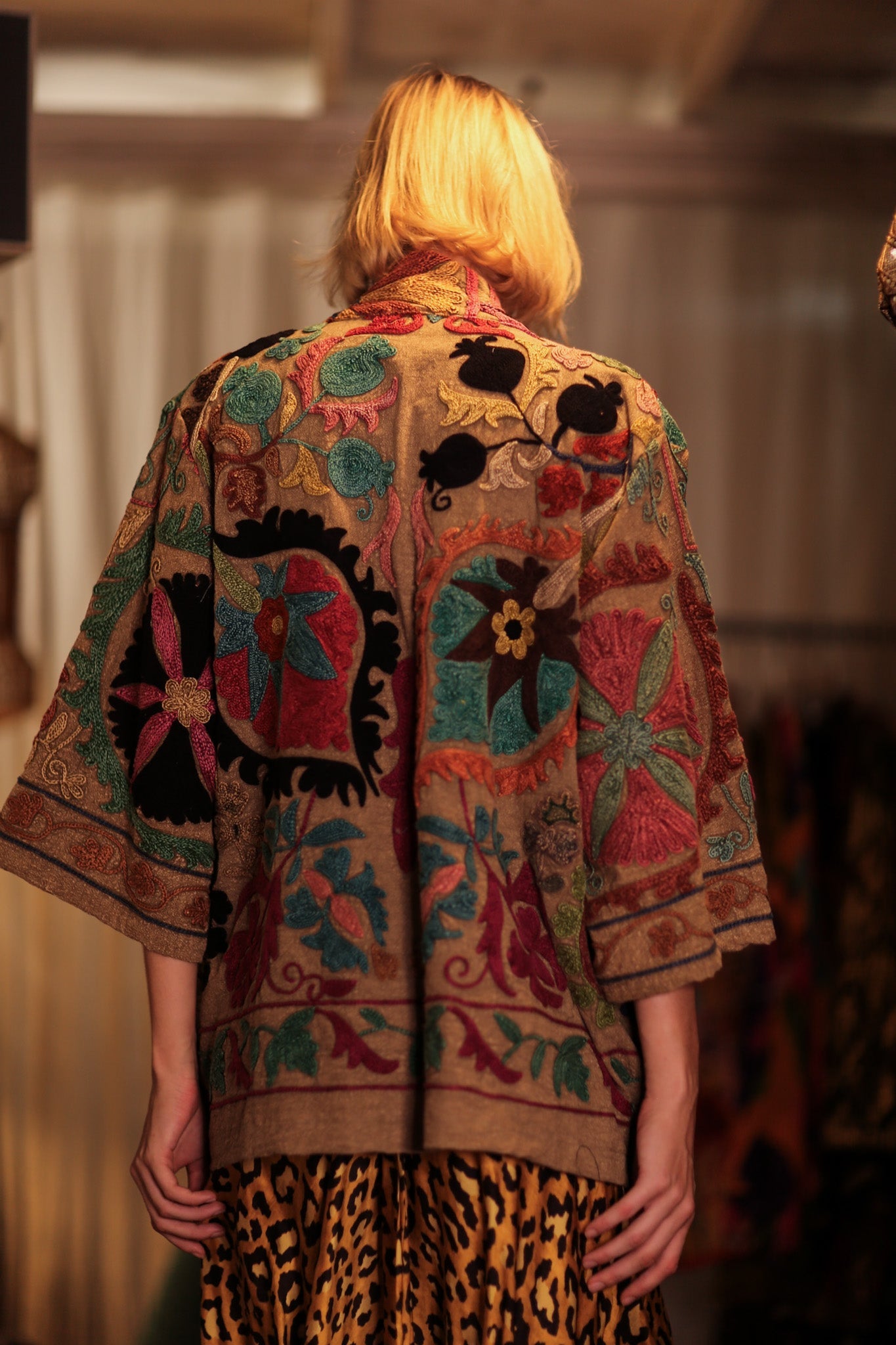 KANTHA EMBROIDERED KIMONO MONTY