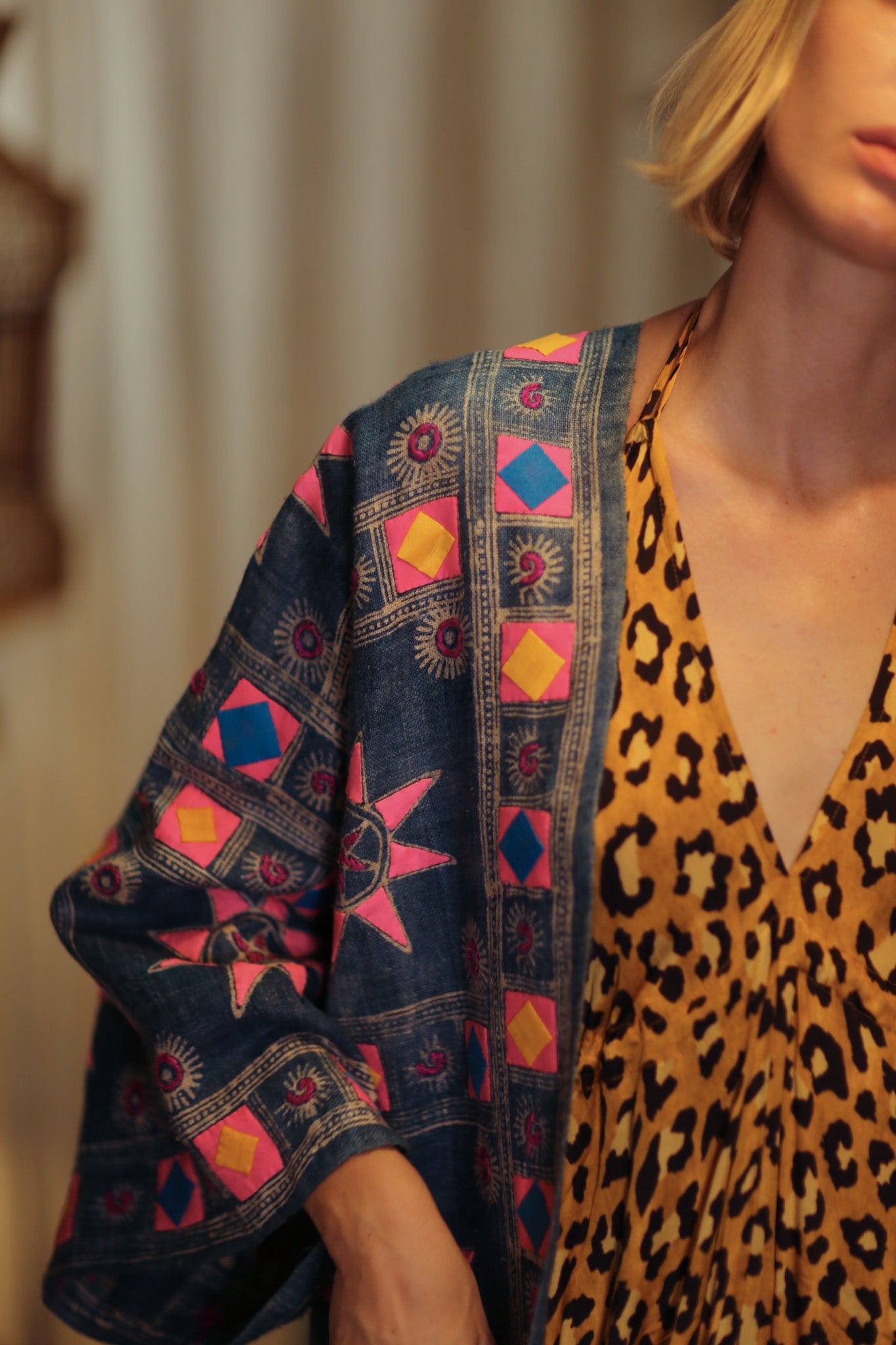 DAMON KANCHON SHORT KIMONO PINK