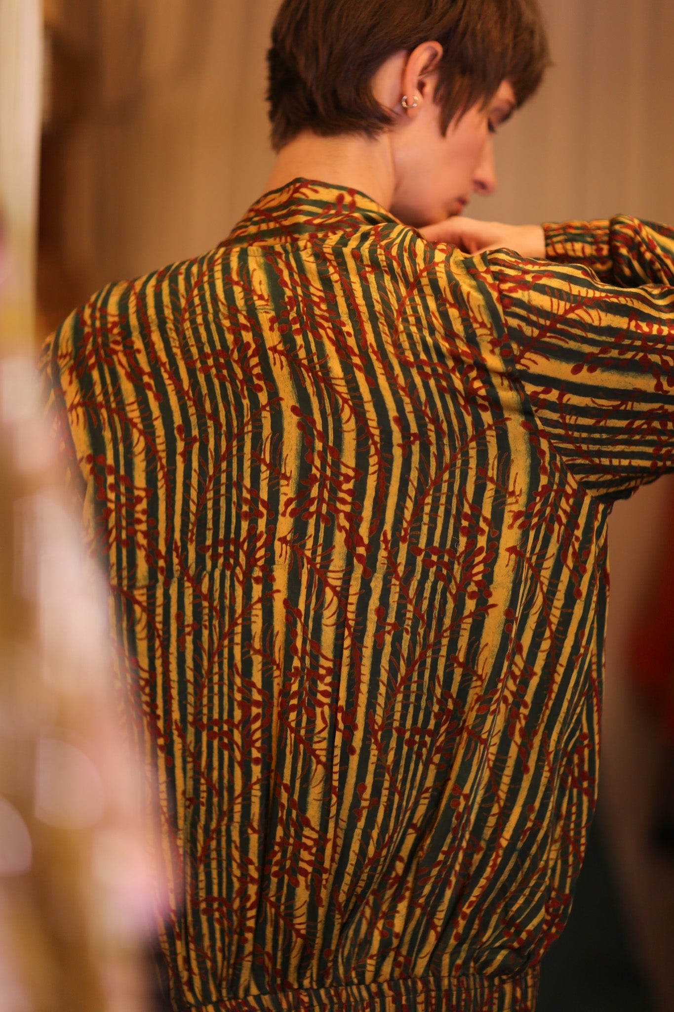 SILK BOMBER JACKET ANCHA BAMREST