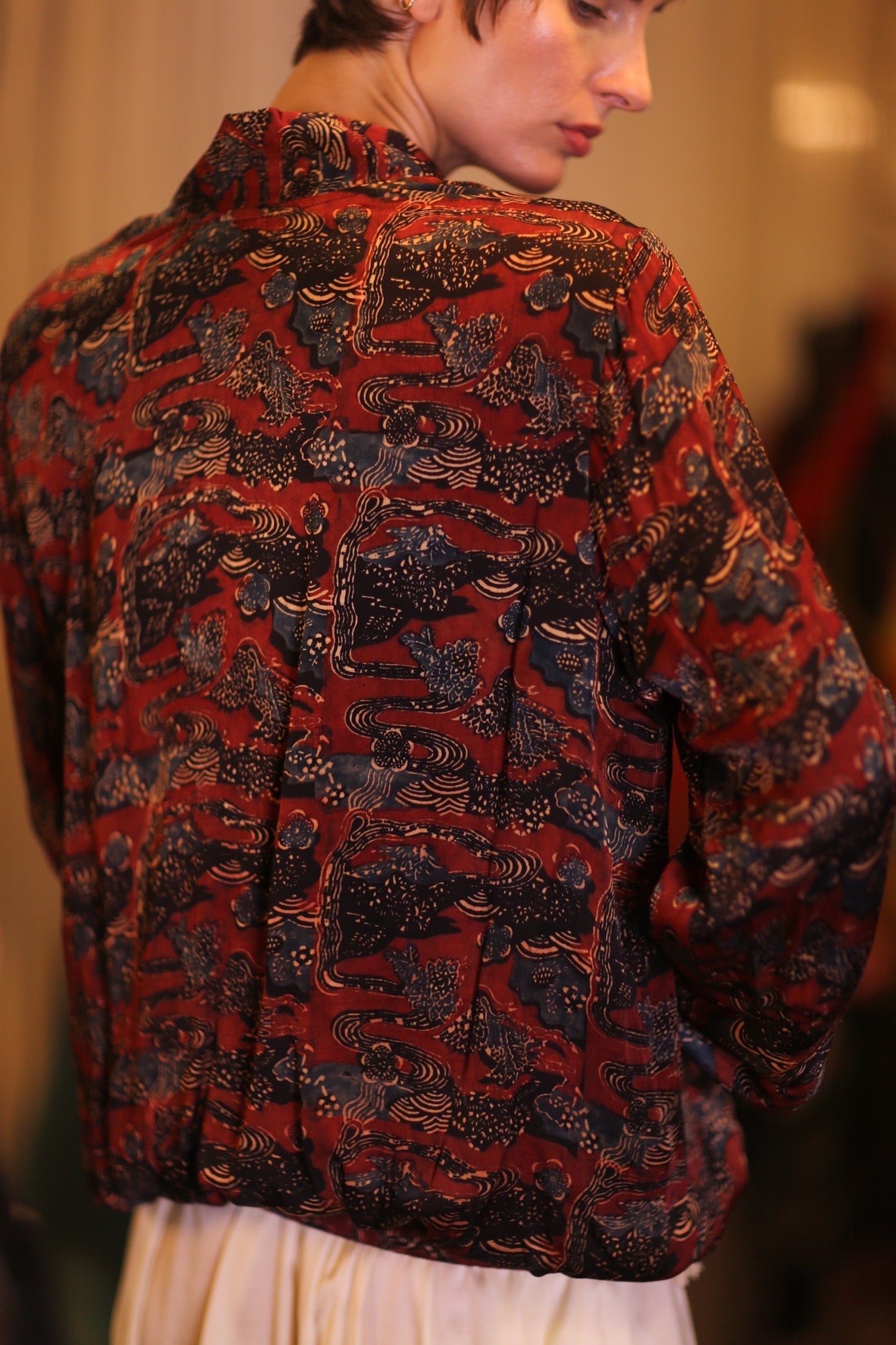 SILK BOMBER JACKET ANCHA RUTY