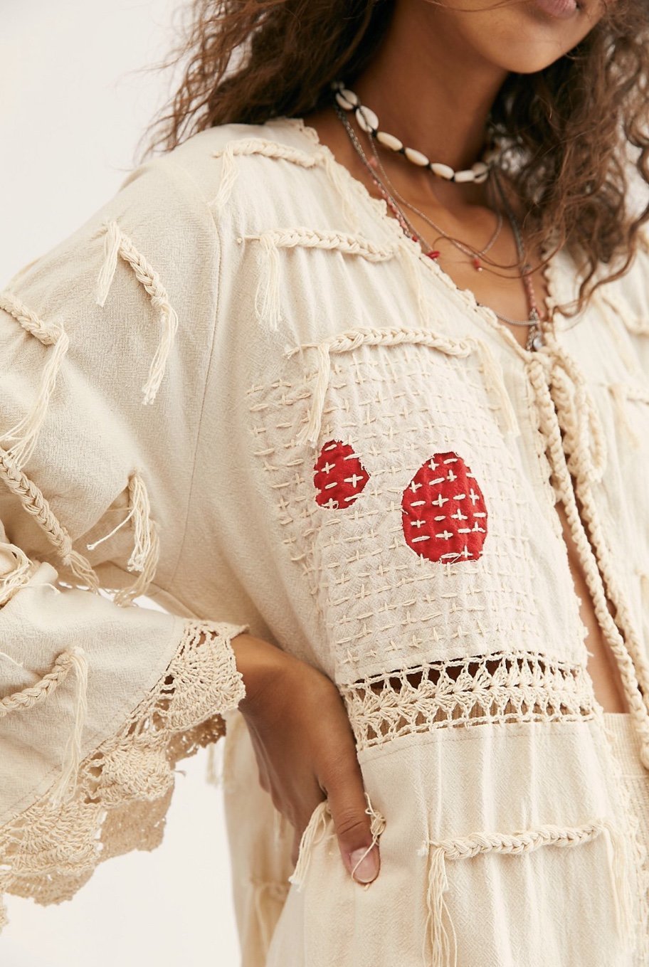 Amelia Crochet Fringe Kimono X FREE PEOPLE - MOMO STUDIO BERLIN - Berlin Concept Store - sustainable & ethical fashion