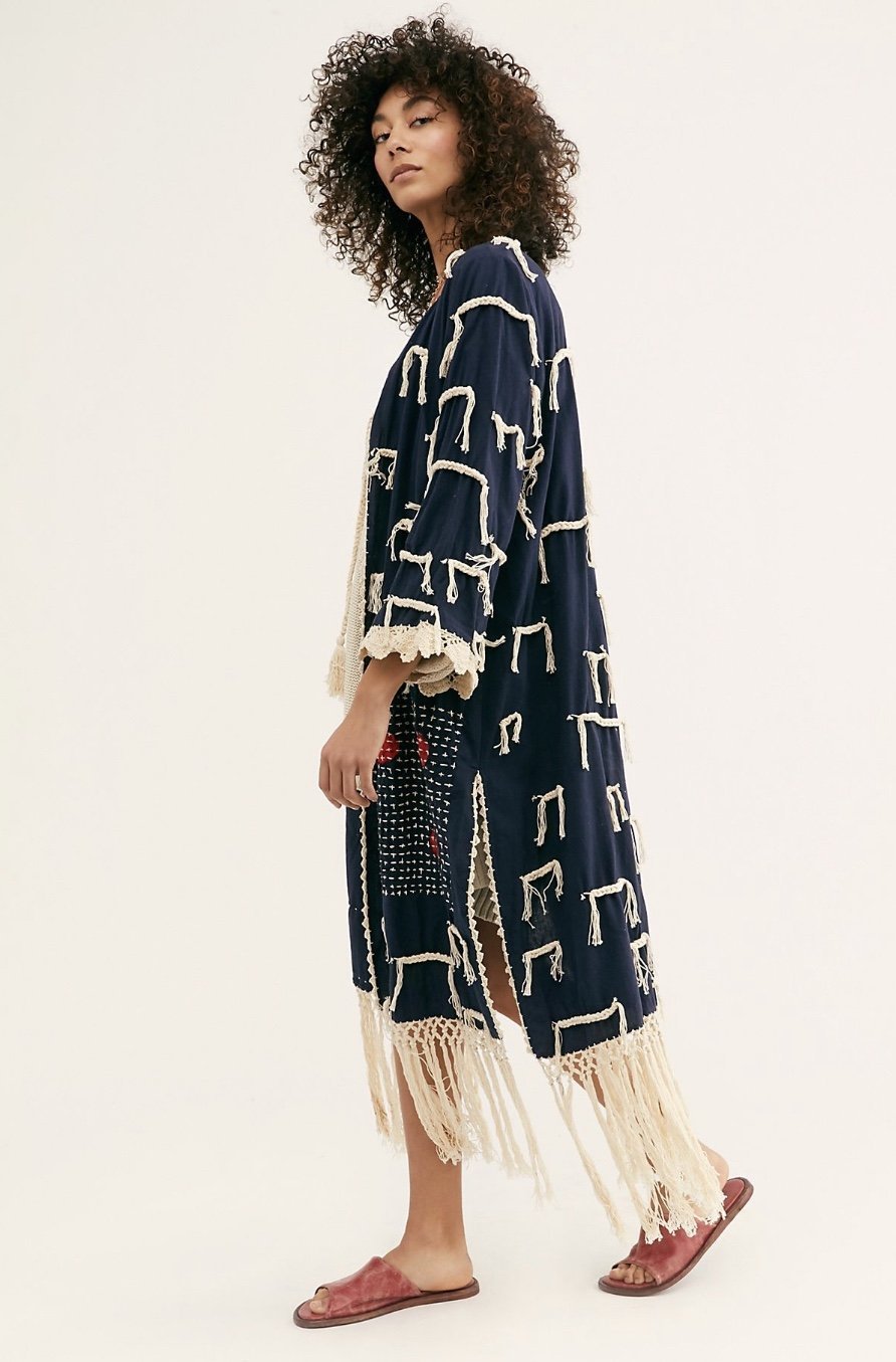 Amelia Crochet Fringe Kimono X FREE PEOPLE - MOMO STUDIO BERLIN - Berlin Concept Store - sustainable & ethical fashion