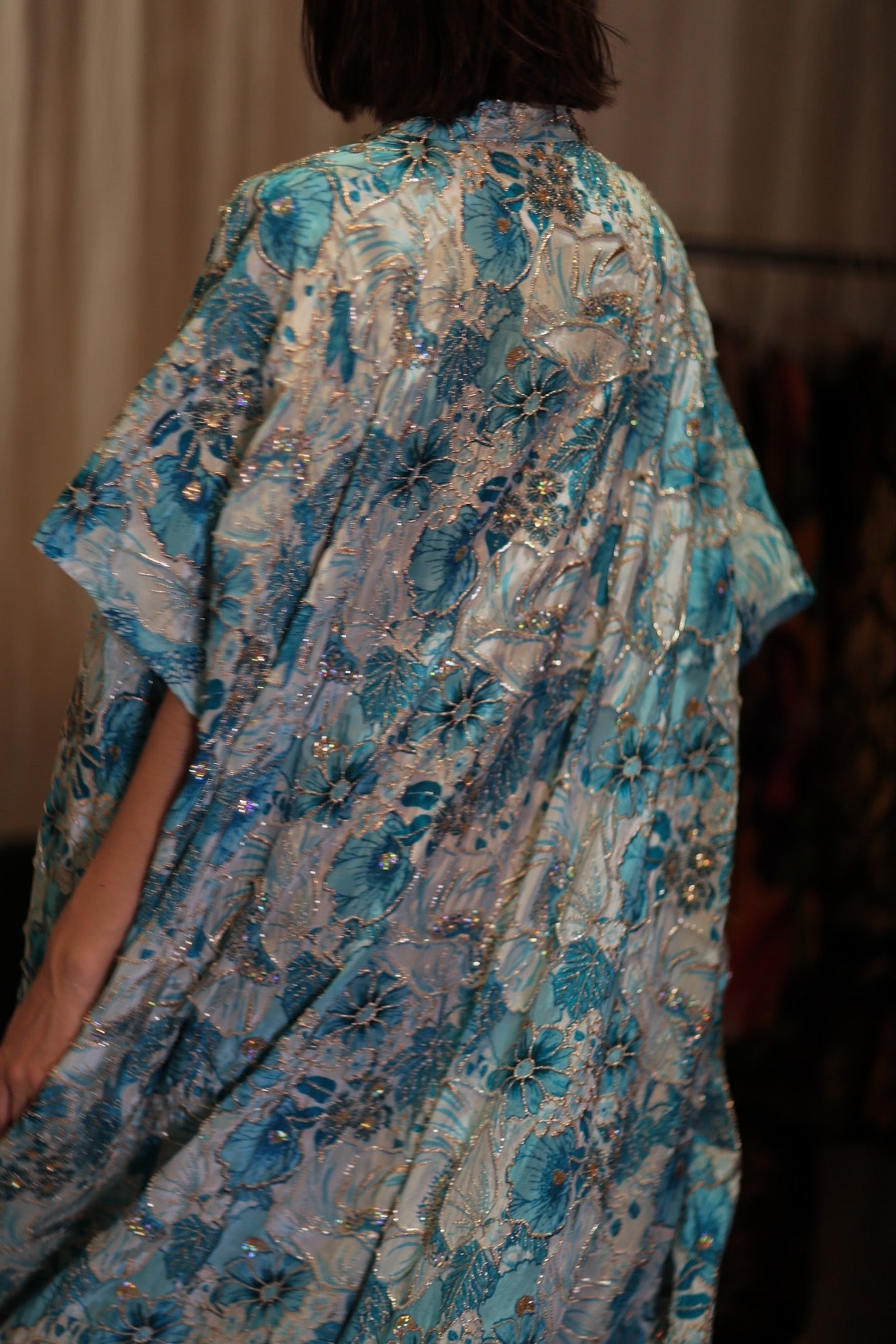 ANDREA EMBROIDERED KIMONO SKY BLUE - MOMO STUDIO BERLIN - Berlin Concept Store - sustainable & ethical fashion