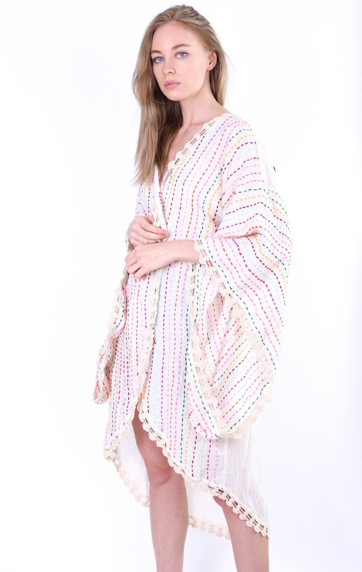 ANGEL WINGS EMBROIDERED CROCHET KIMONO BILA - MOMO STUDIO BERLIN - Berlin Concept Store - sustainable & ethical fashion