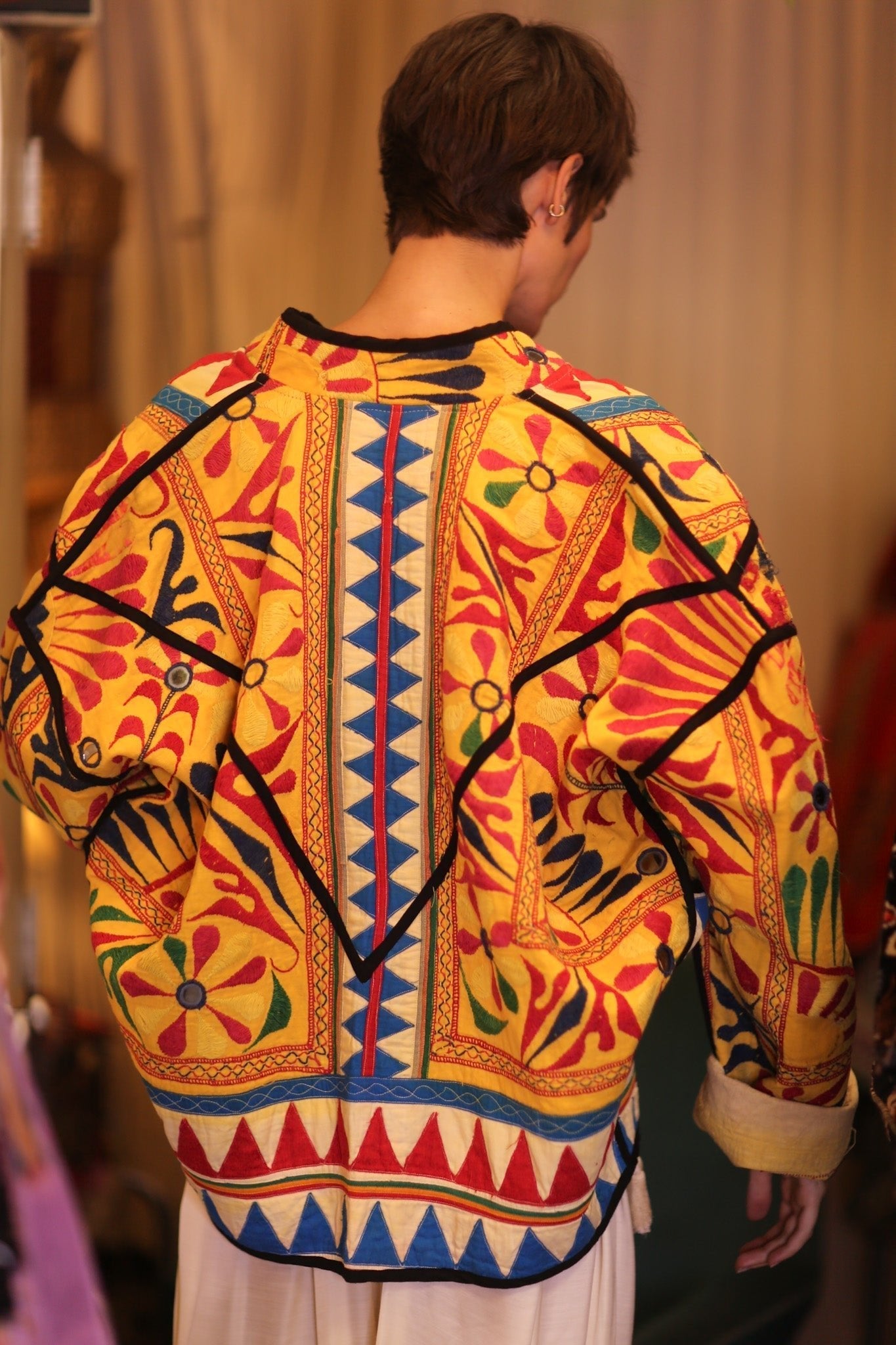 ANTIQUE VINTAGE FABRIC JACKET LIRU - MOMO STUDIO BERLIN - Berlin Concept Store - sustainable & ethical fashion