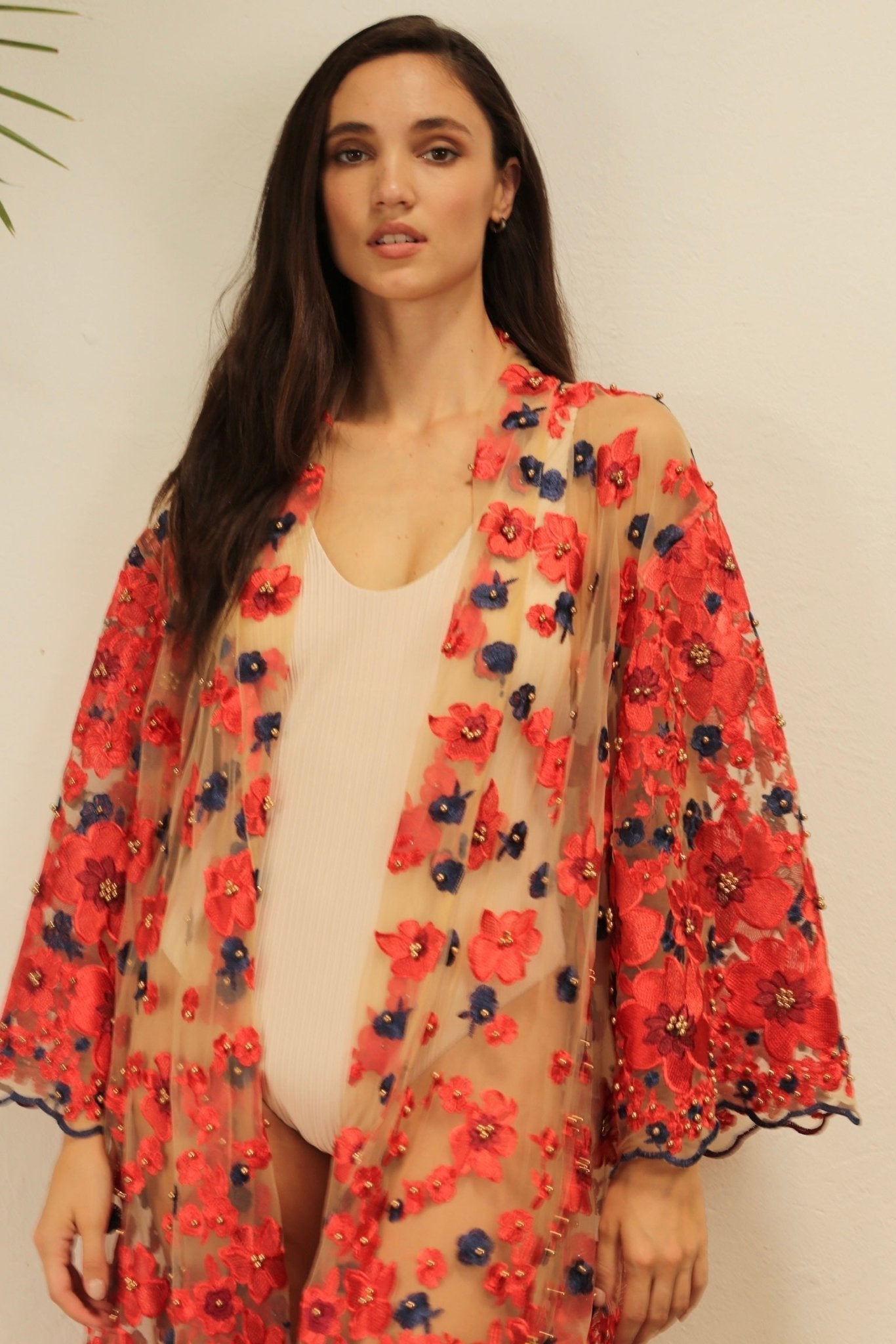 APHRODITE FLOWER CHIFFON SILK KIMONO - MOMO STUDIO BERLIN - Berlin Concept Store - sustainable & ethical fashion