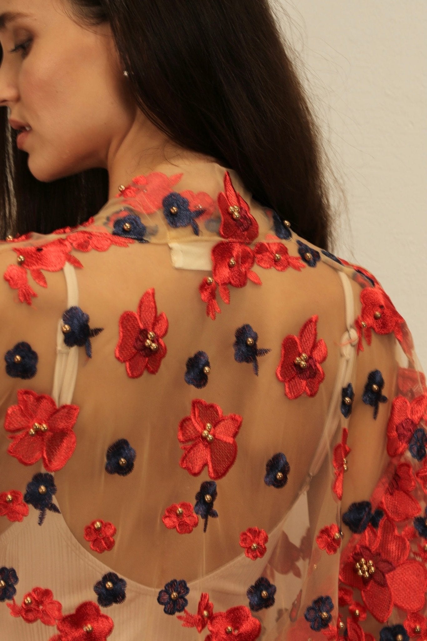 APHRODITE FLOWER CHIFFON SILK KIMONO - MOMO STUDIO BERLIN - Berlin Concept Store - sustainable & ethical fashion