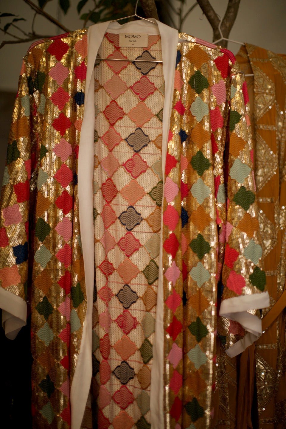 ARGUS GLO CHIFFON SILK SEQUIN KIMONO - MOMO STUDIO BERLIN - Berlin Concept Store - sustainable & ethical fashion