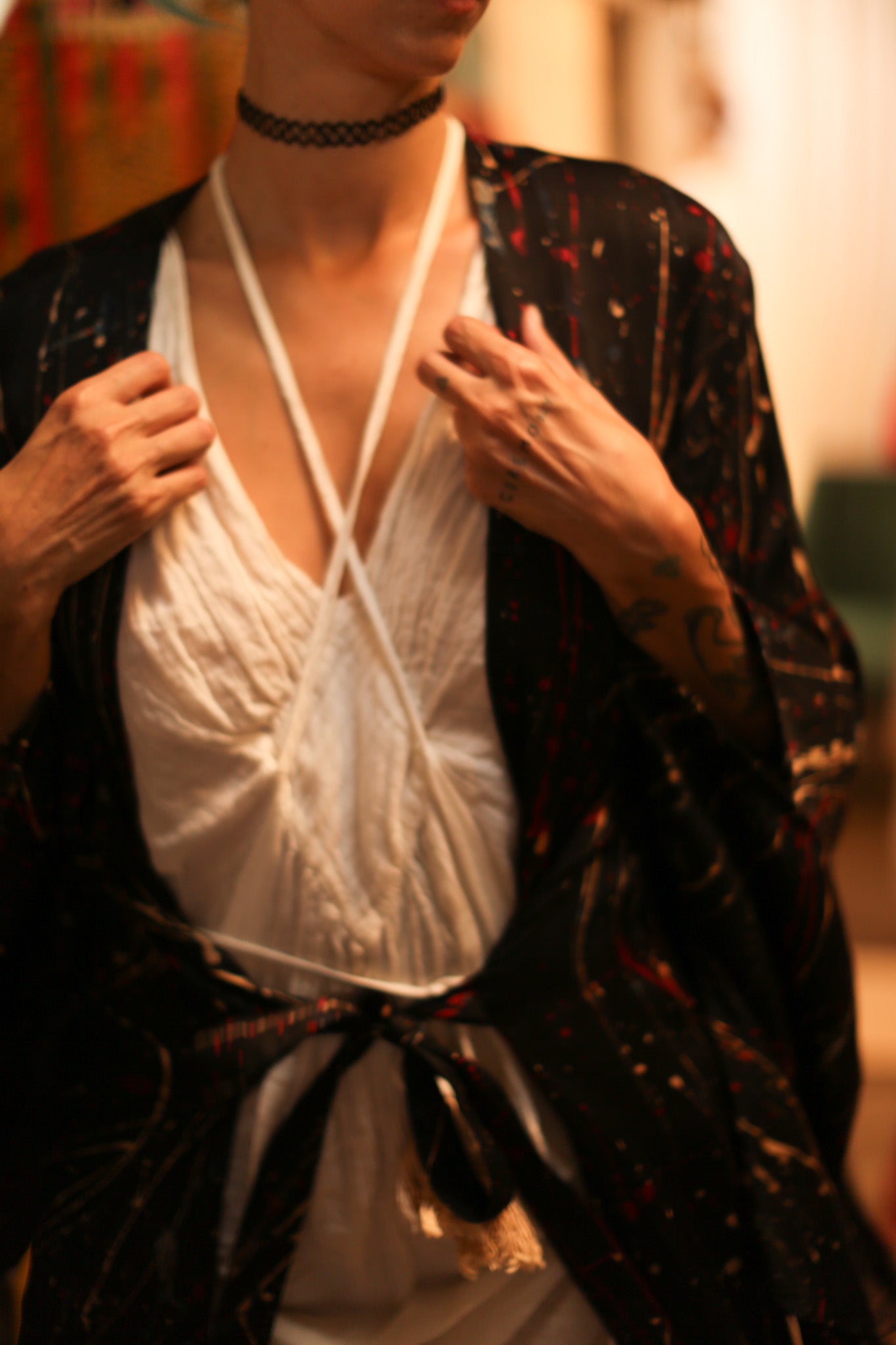 ARTIST PAINTED SILK KIMONO - MOMO STUDIO BERLIN - Berlin Concept Store - sustainable & ethical fashion