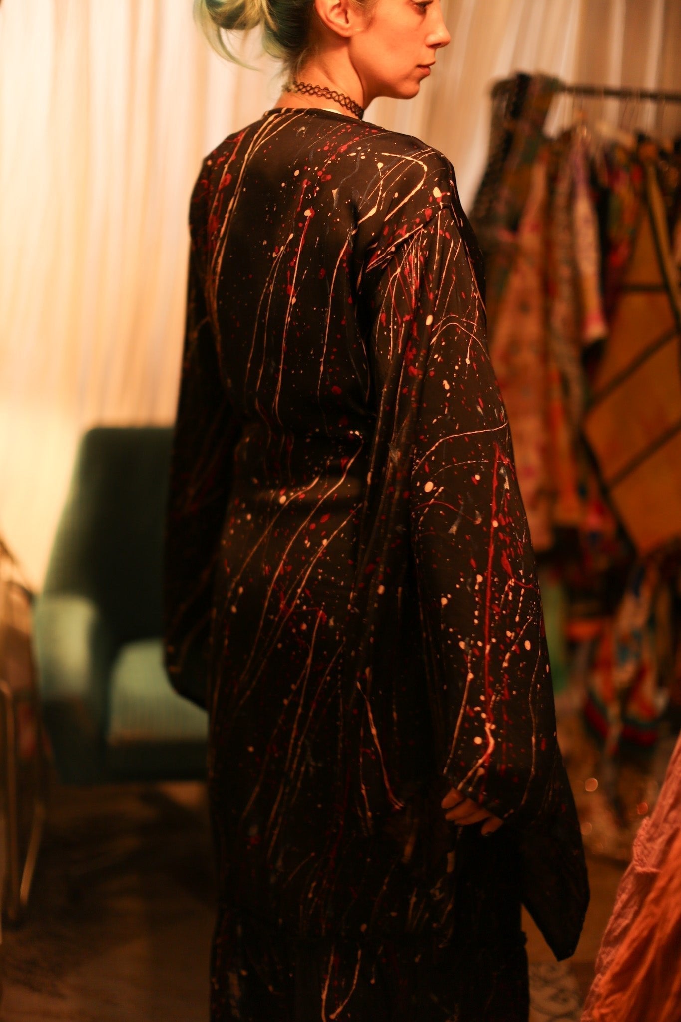 ARTIST PAINTED SILK KIMONO - MOMO STUDIO BERLIN - Berlin Concept Store - sustainable & ethical fashion