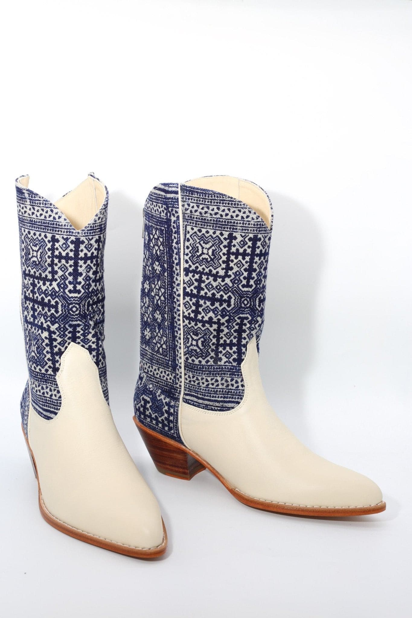 BATIK INDIGO WESTERN BOOTS MOLI - MOMO STUDIO BERLIN - Berlin Concept Store - sustainable & ethical fashion