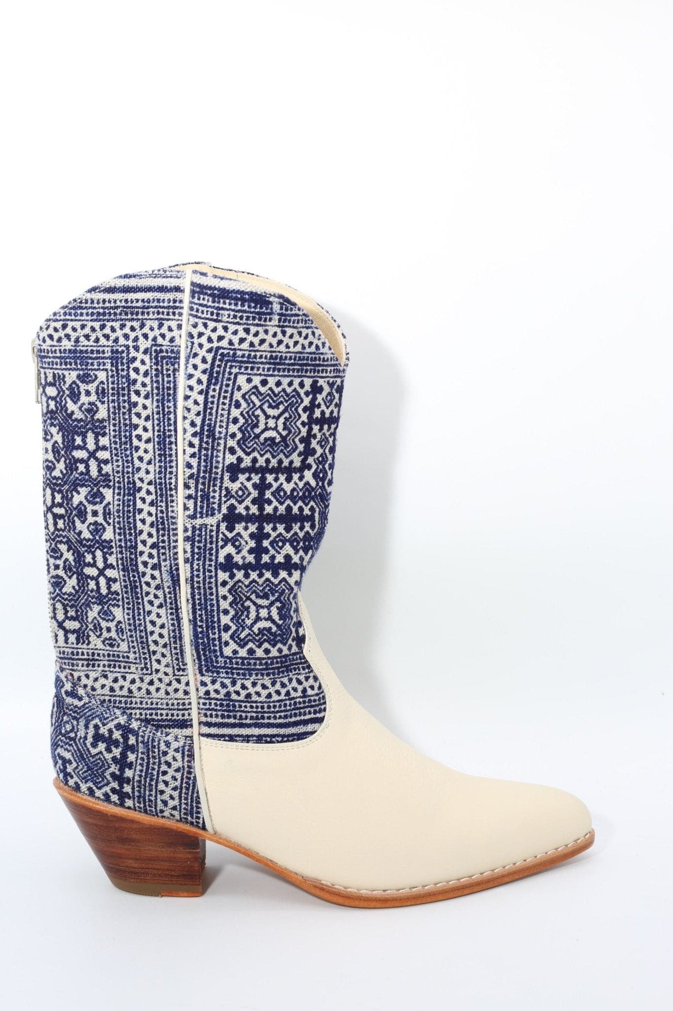 BATIK INDIGO WESTERN BOOTS MOLI - MOMO STUDIO BERLIN - Berlin Concept Store - sustainable & ethical fashion