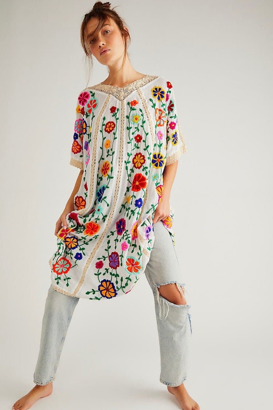 BELLA FLOR EMBROIDERED KAFTAN - MOMO STUDIO BERLIN - Berlin Concept Store - sustainable & ethical fashion