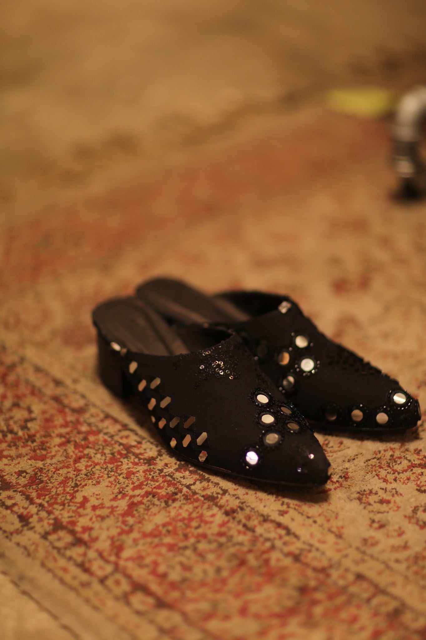 BLACK HEELED MULES LINERA - MOMO STUDIO BERLIN - Berlin Concept Store - sustainable & ethical fashion
