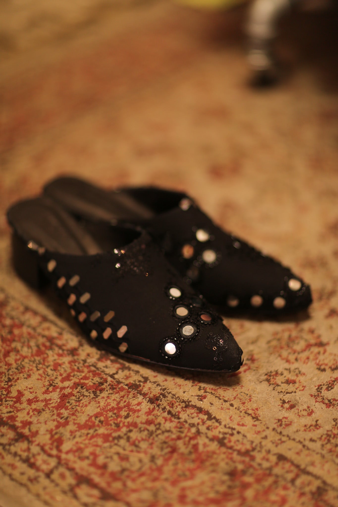 BLACK HEELED MULES LINERA - MOMO STUDIO BERLIN - Berlin Concept Store - sustainable & ethical fashion