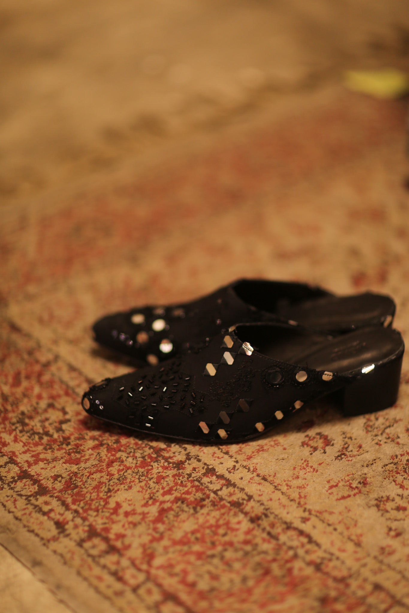 BLACK HEELED MULES LINERA - MOMO STUDIO BERLIN - Berlin Concept Store - sustainable & ethical fashion