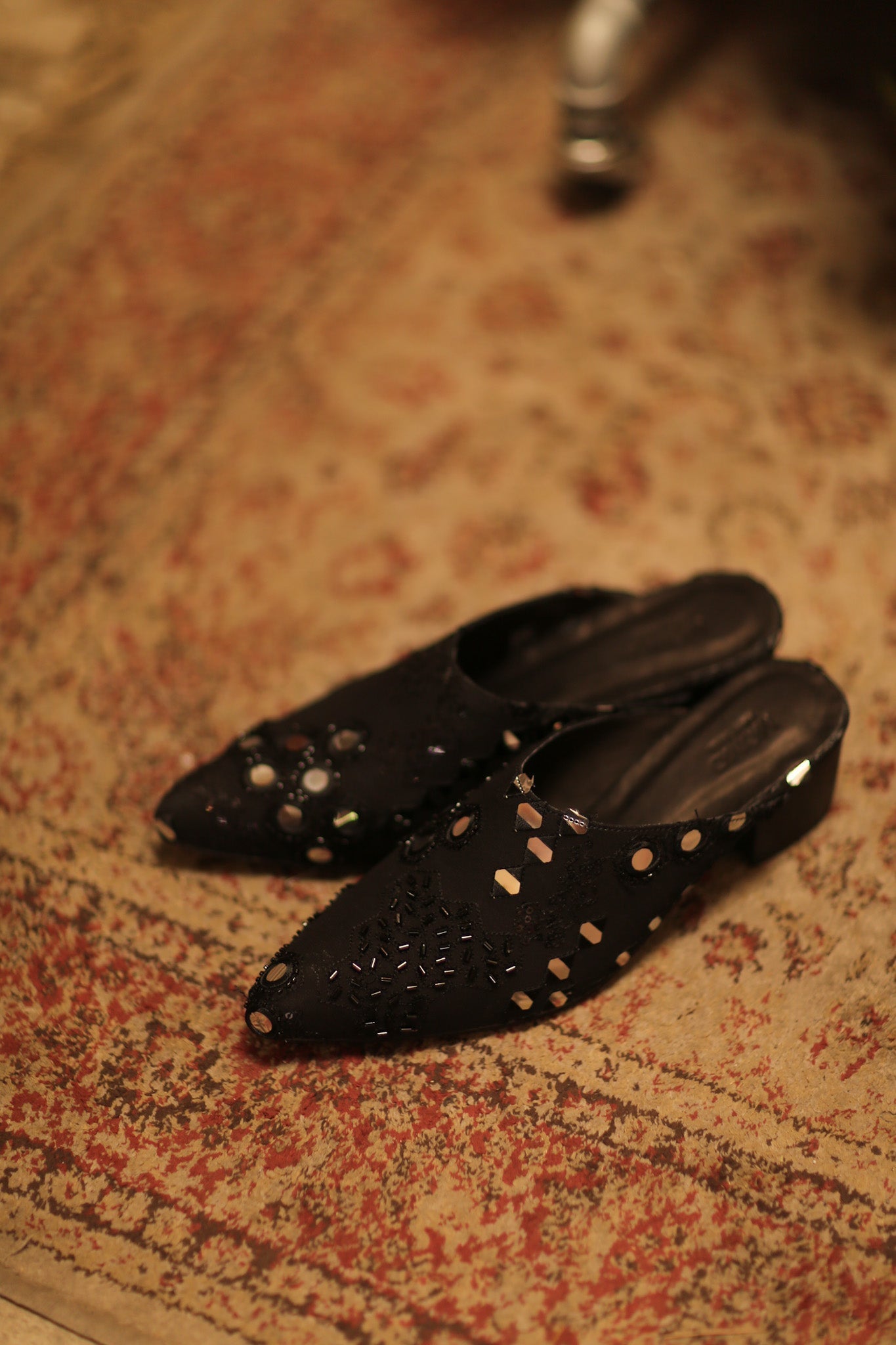 BLACK HEELED MULES LINERA - MOMO STUDIO BERLIN - Berlin Concept Store - sustainable & ethical fashion