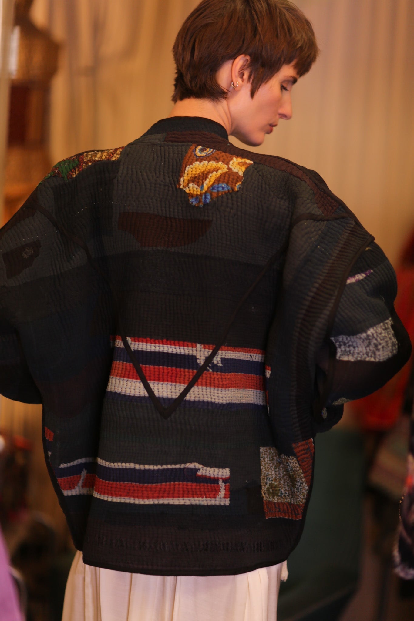 BLACK KANTHA PATCHWORK JACKET BLACK HERBERT - MOMO STUDIO BERLIN - Berlin Concept Store - sustainable & ethical fashion