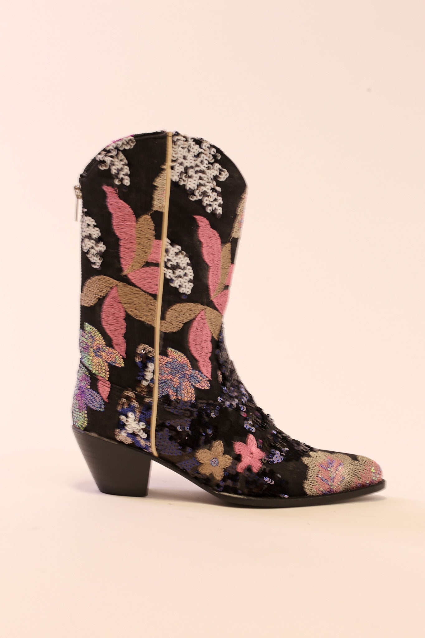 BLACK SEQUIN BOOTS ASBA - MOMO STUDIO BERLIN - Berlin Concept Store - sustainable & ethical fashion