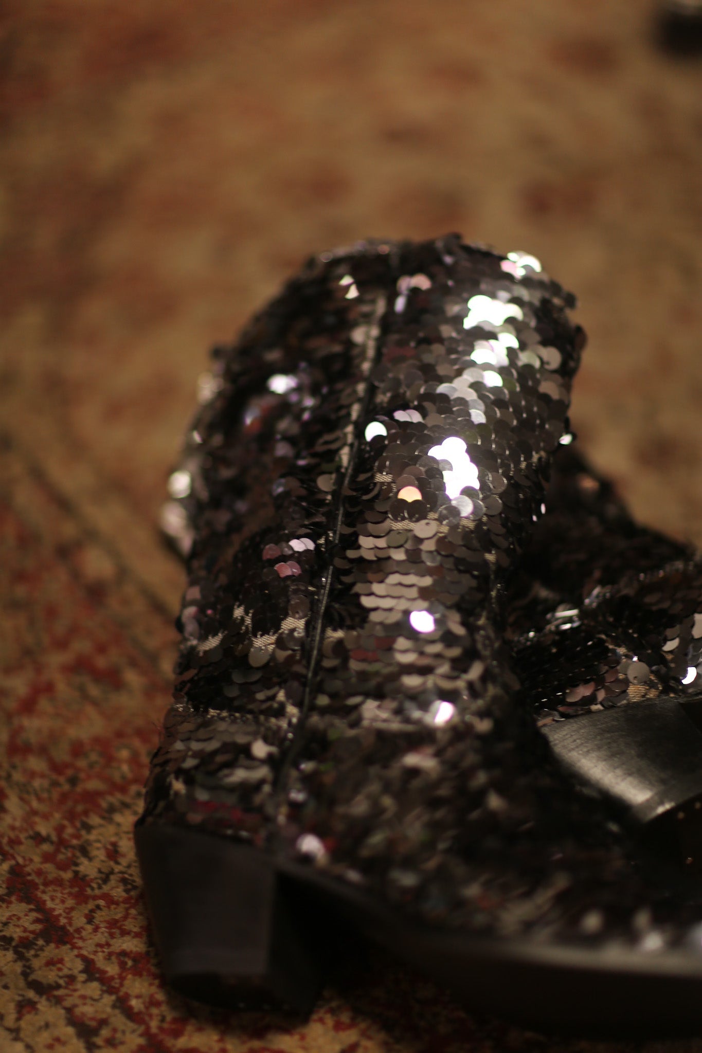 BLACK SEQUIN WESTERN BOOTS LUZINE - MOMO STUDIO BERLIN - Berlin Concept Store - sustainable & ethical fashion